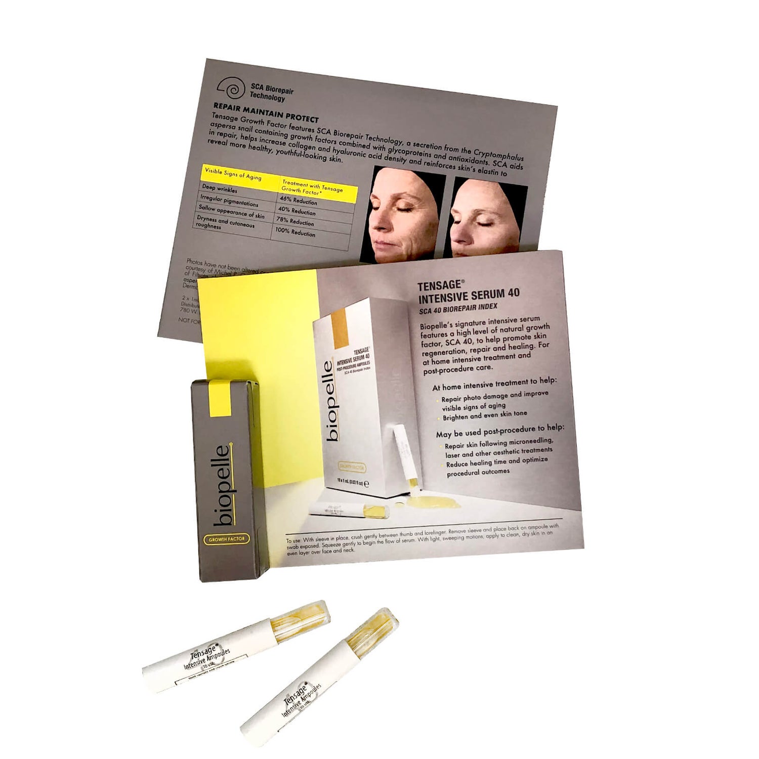 Biopelle Tensage Intensive Serum 40 2 Ampoules (Worth 27.00) Dermstore