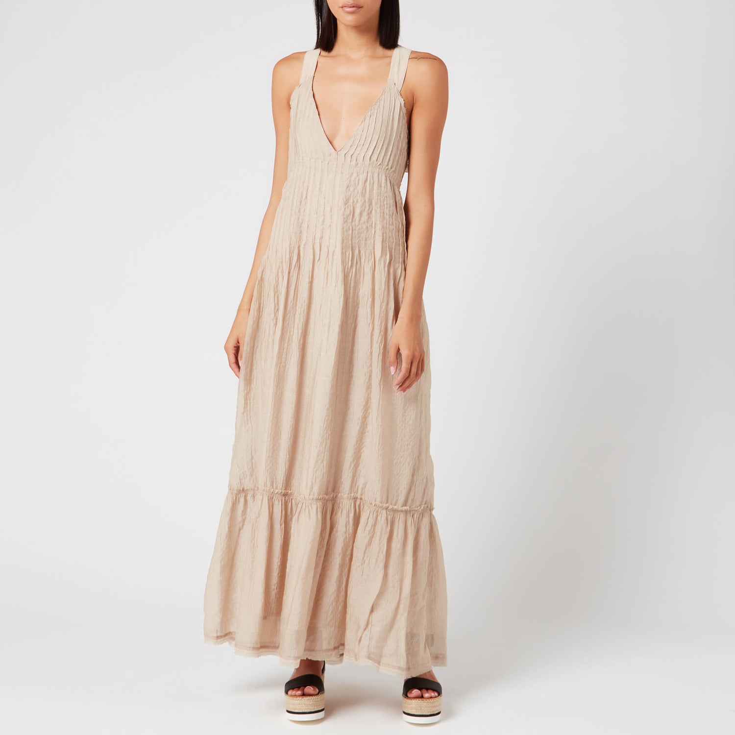 free people frankie pintuck maxi