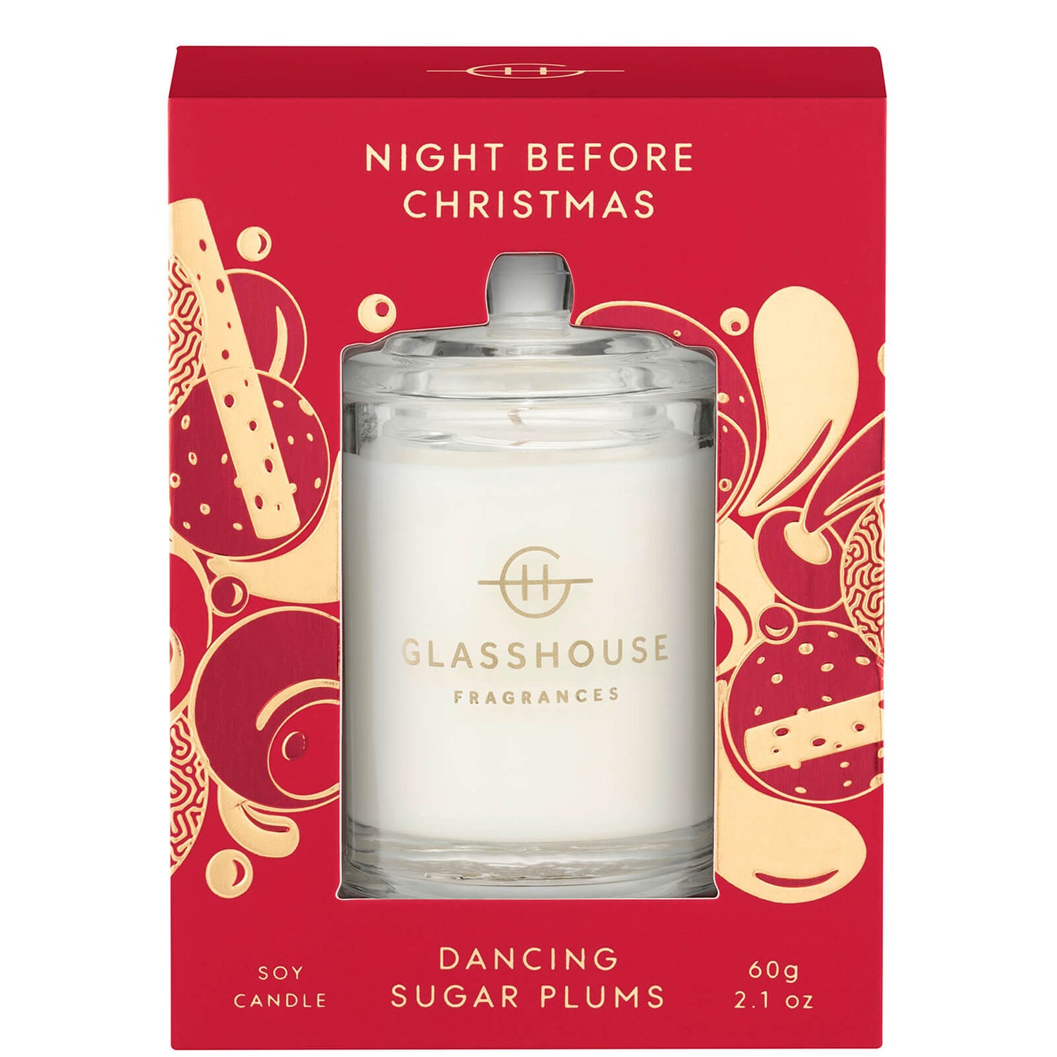 Glasshouse Night Before Christmas Candle Gift Card 60g LOOKFANTASTIC
