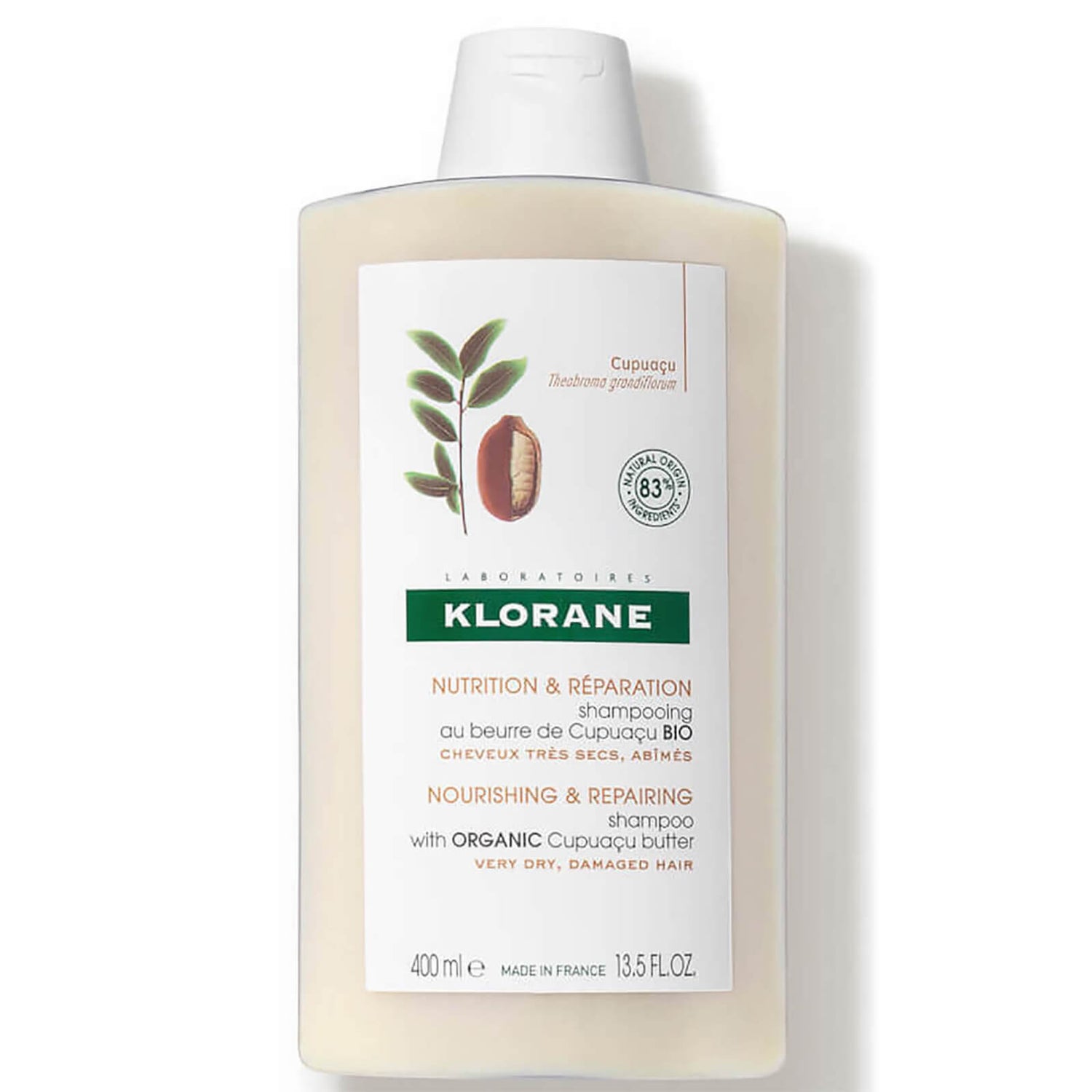 KLORANE Shampoo with Organic Cupuaçu Butter 13.5 fl. oz lookfantastic