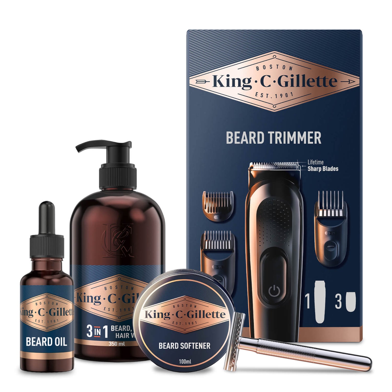 King C. Gillette Ultimate Beard Grooming Kit Gillette UK