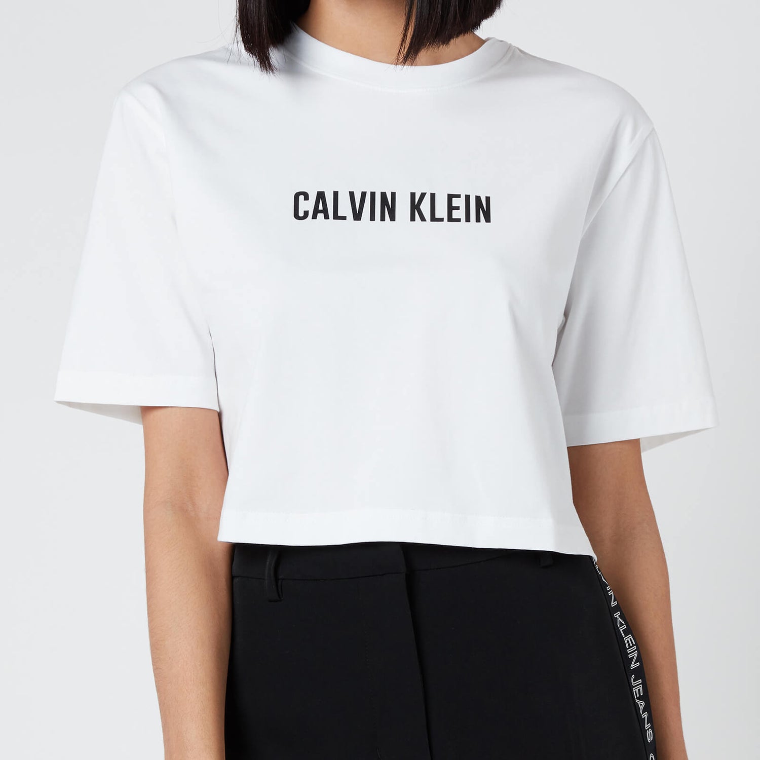 Calvin Klein Performance Women's Short Sleeve Cropped T-Shirt - Bright ...