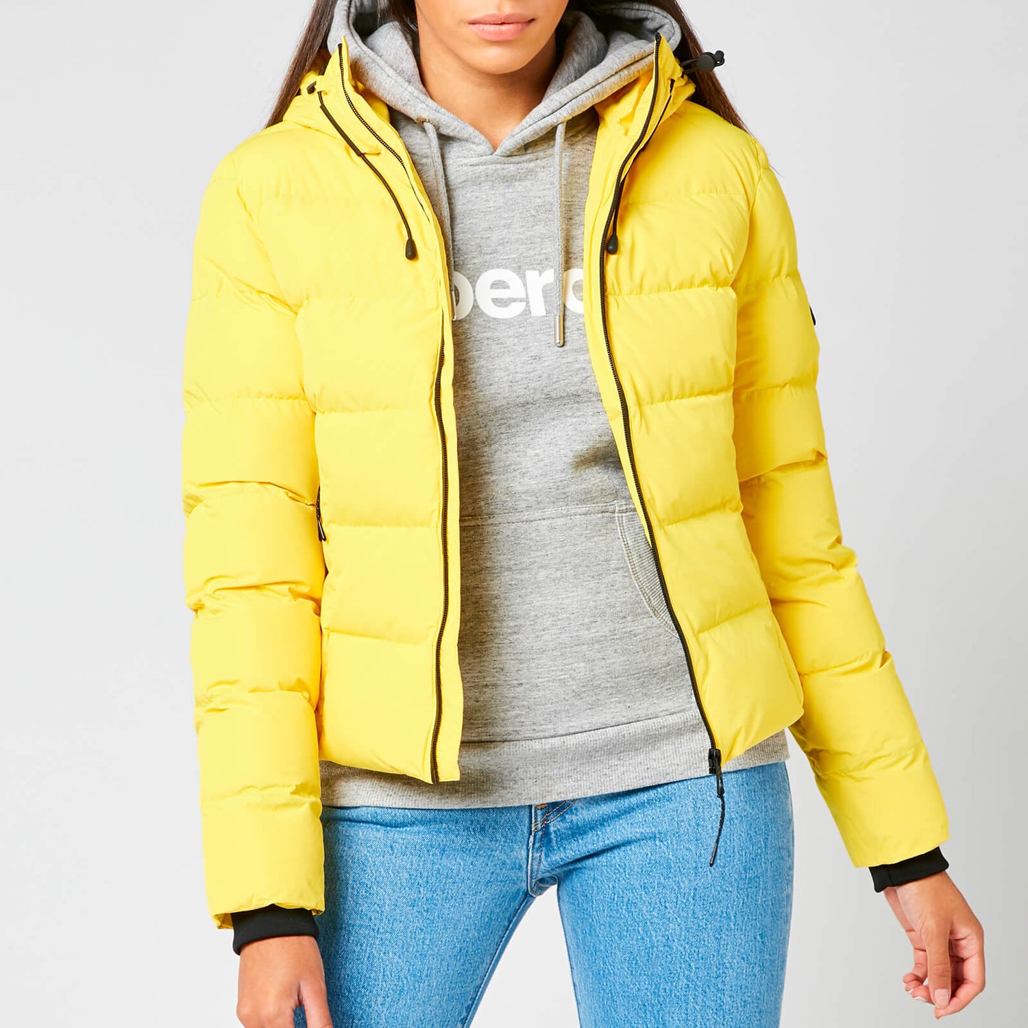 Superdry Women's Spirit Sports Puffer Jacket Nautical Yellow