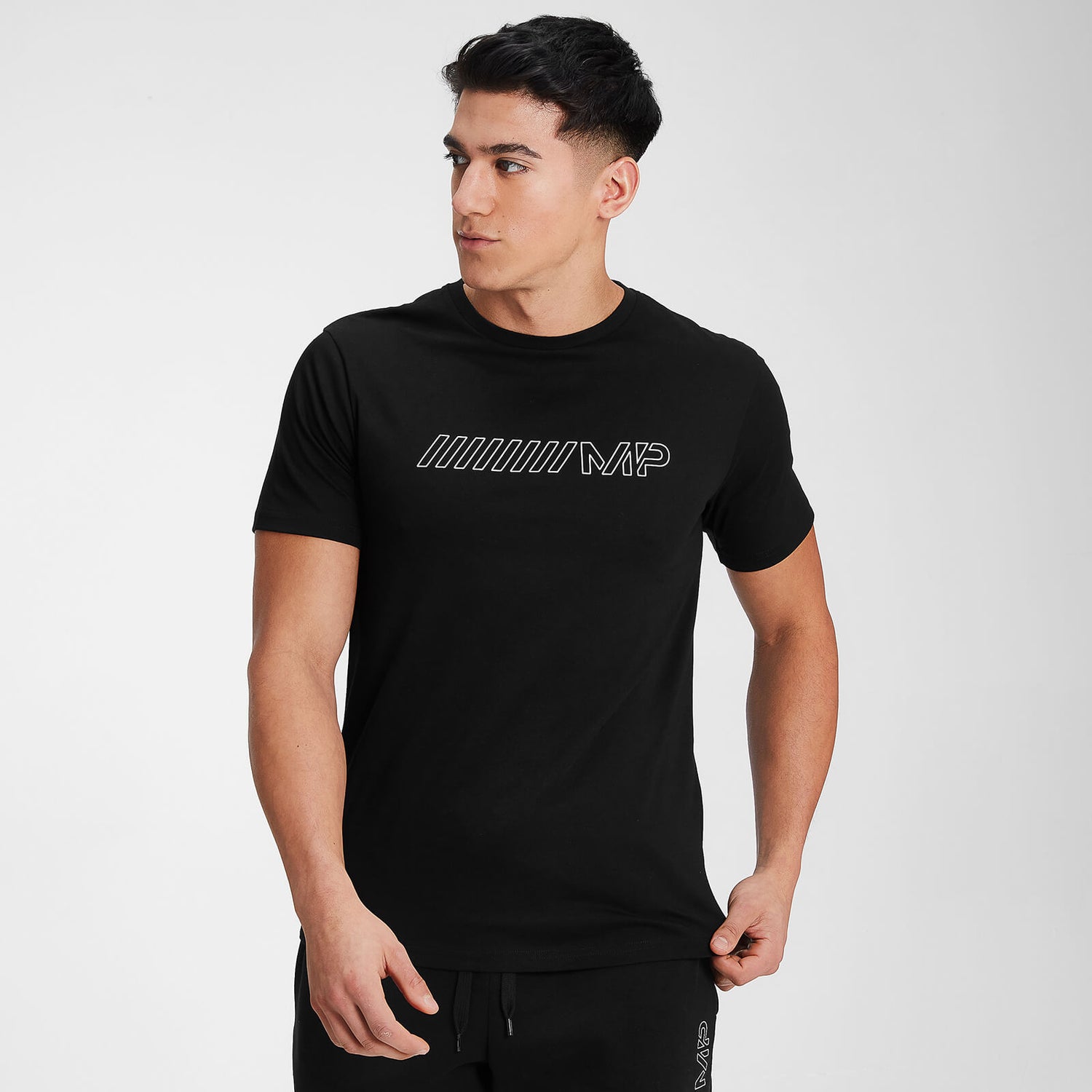 Men's Outline Graphic T-Shirt | Black | MYPROTEIN™