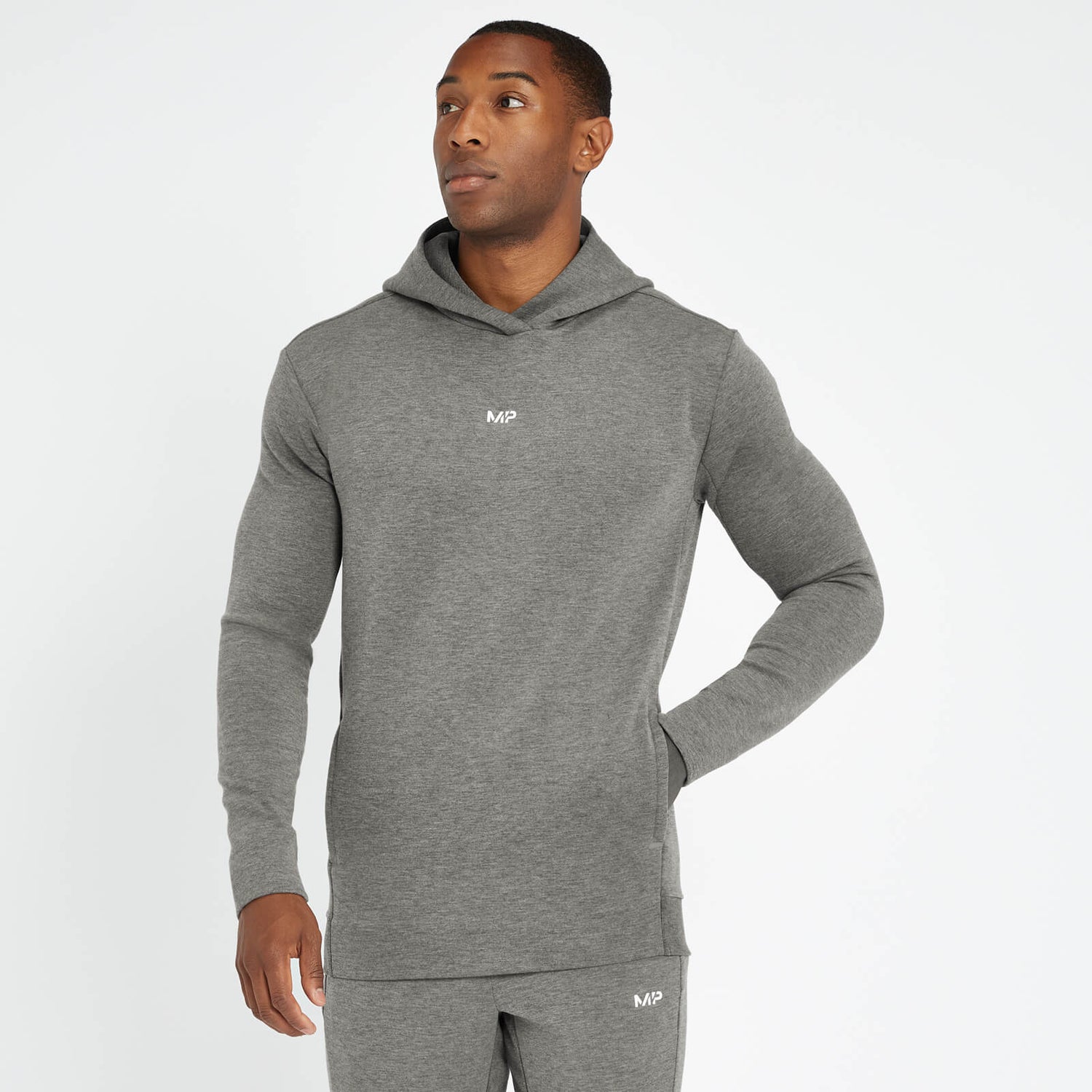 Limited Edition MP Men's Engage Hoodie - Dark Grey Marl | MYPROTEIN™