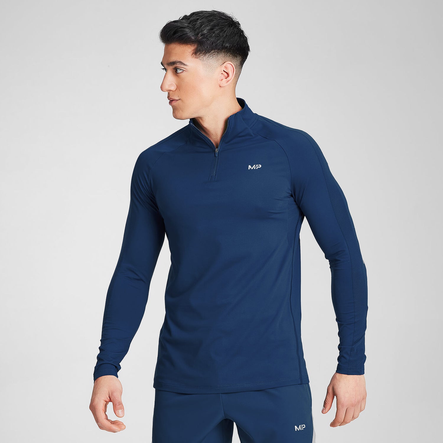 Men's Velocity 1/4 Zip Dark Blue MYPROTEIN™