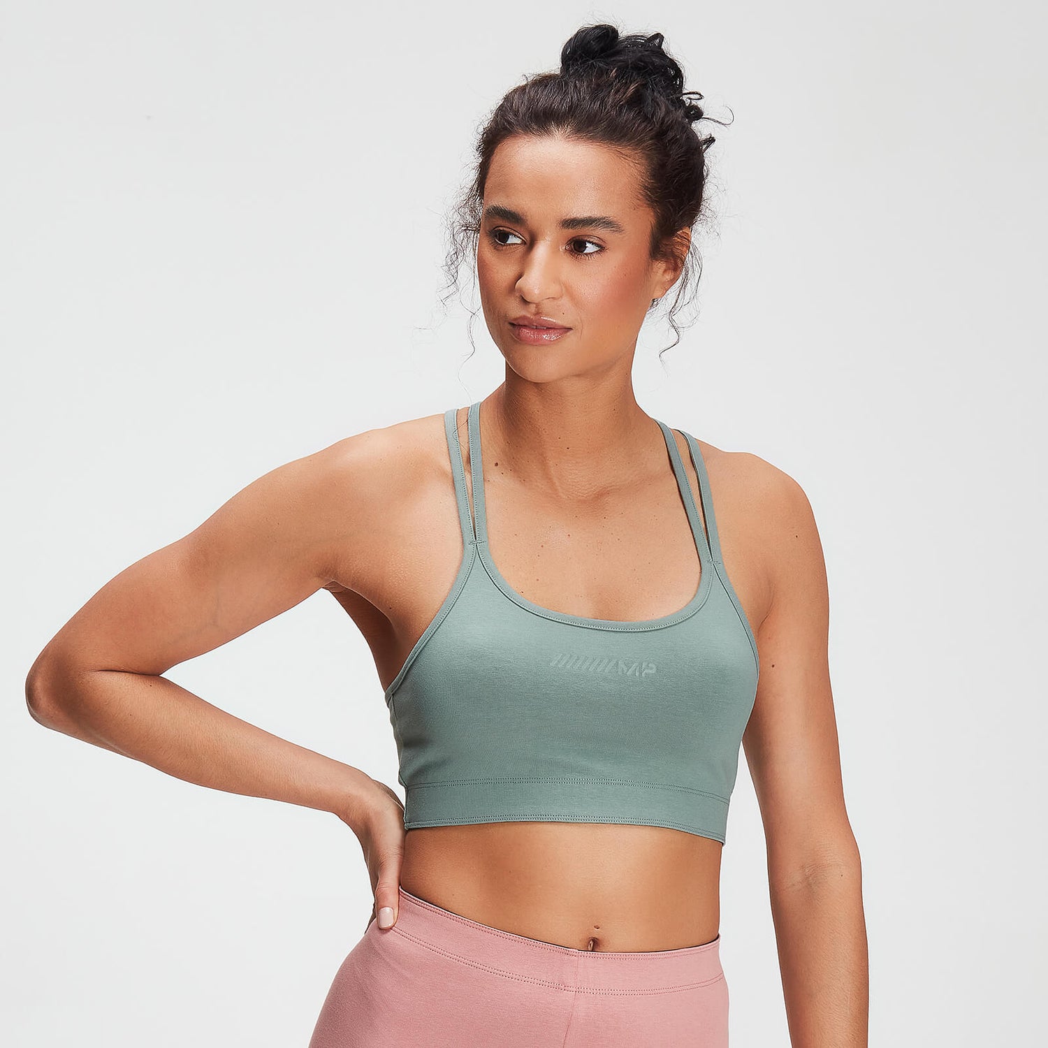 Women's Tonal Graphic Bra Washed Green MYPROTEIN™