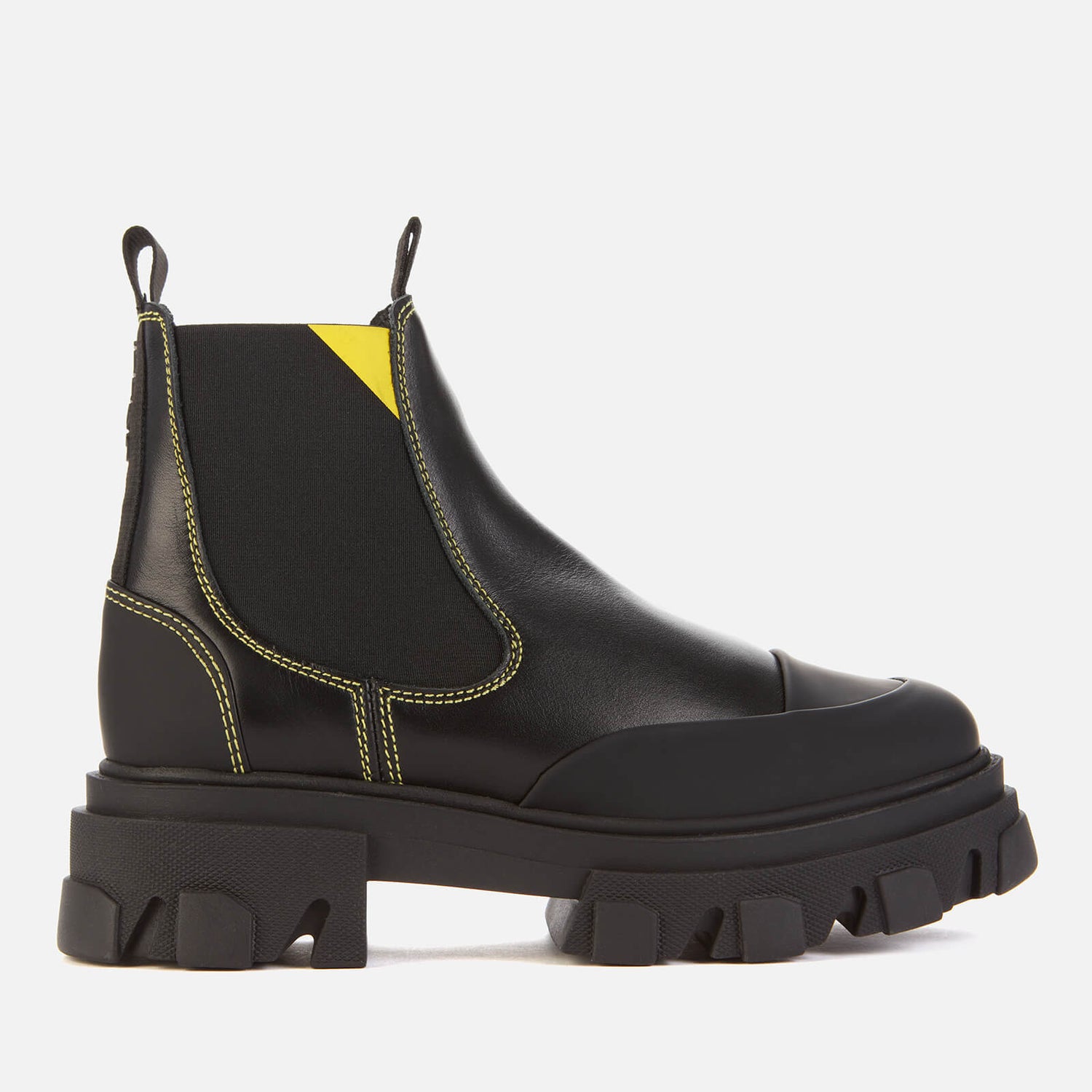 calf leather high chelsea boot ganni