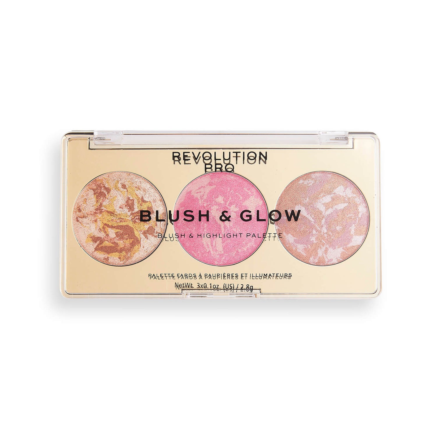 Revolution Pro Blush & Glow Face Palette Rose Glow Revolution Beauty