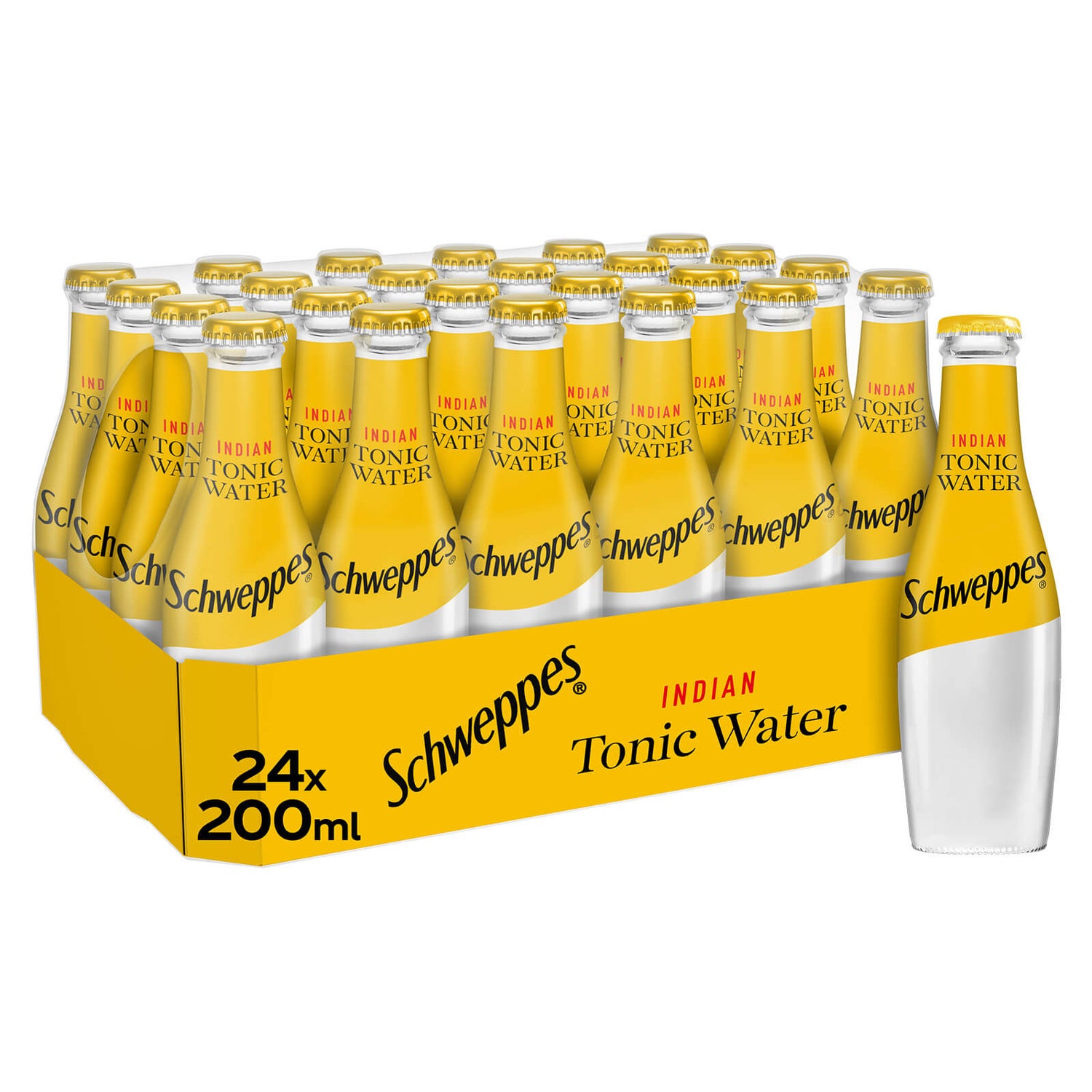 Schweppes Tonic Water 24 x 200ml Glass Bottles Your CocaCola
