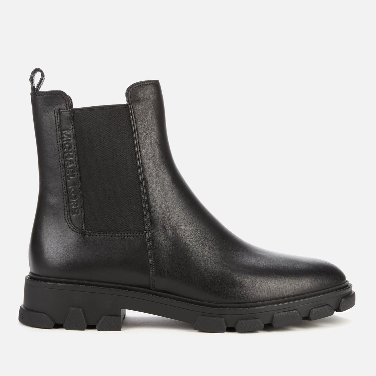 ridley leather and logo boot
