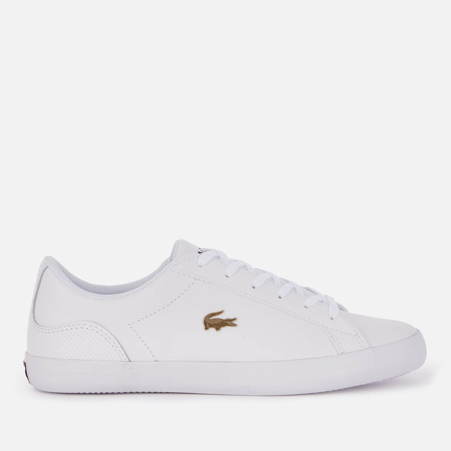 Lacoste Women's Lerond 0120 2 Leather Low Top Trainers - White/White ...