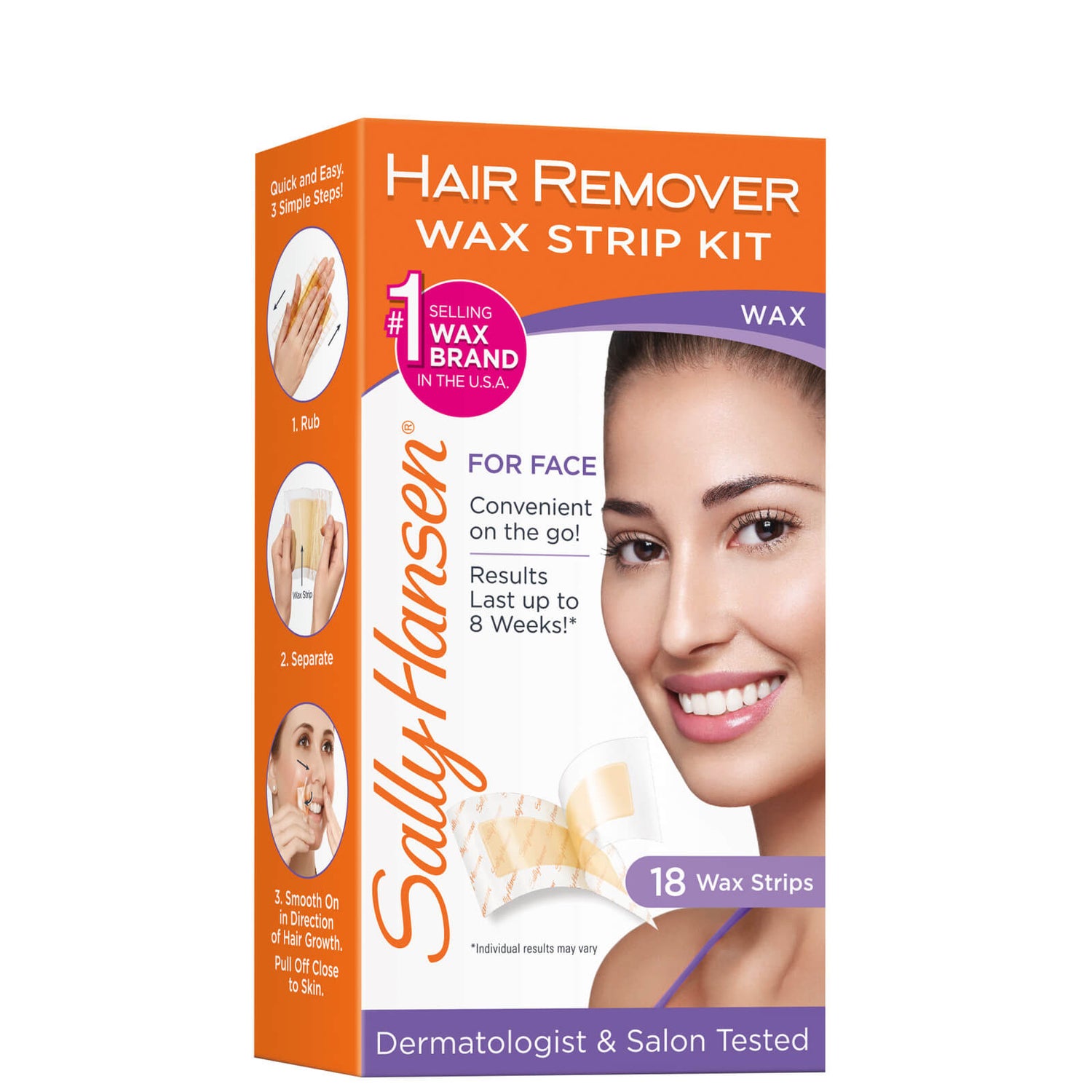 Sally Hansen Hair Remover Wax Strip Kit
