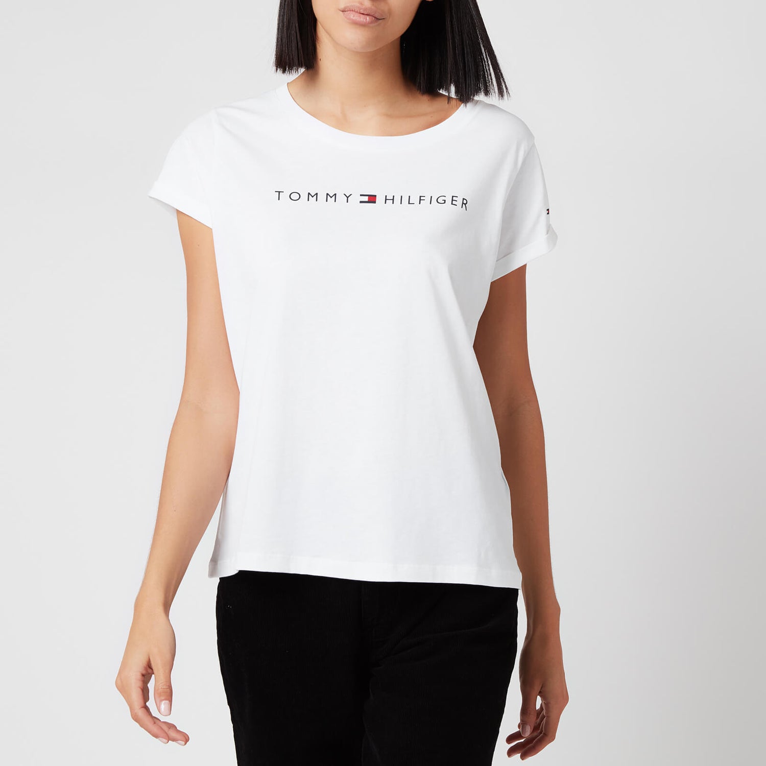 Tommy Hilfiger Women's Tommy Original Short Sleeve TShirt White