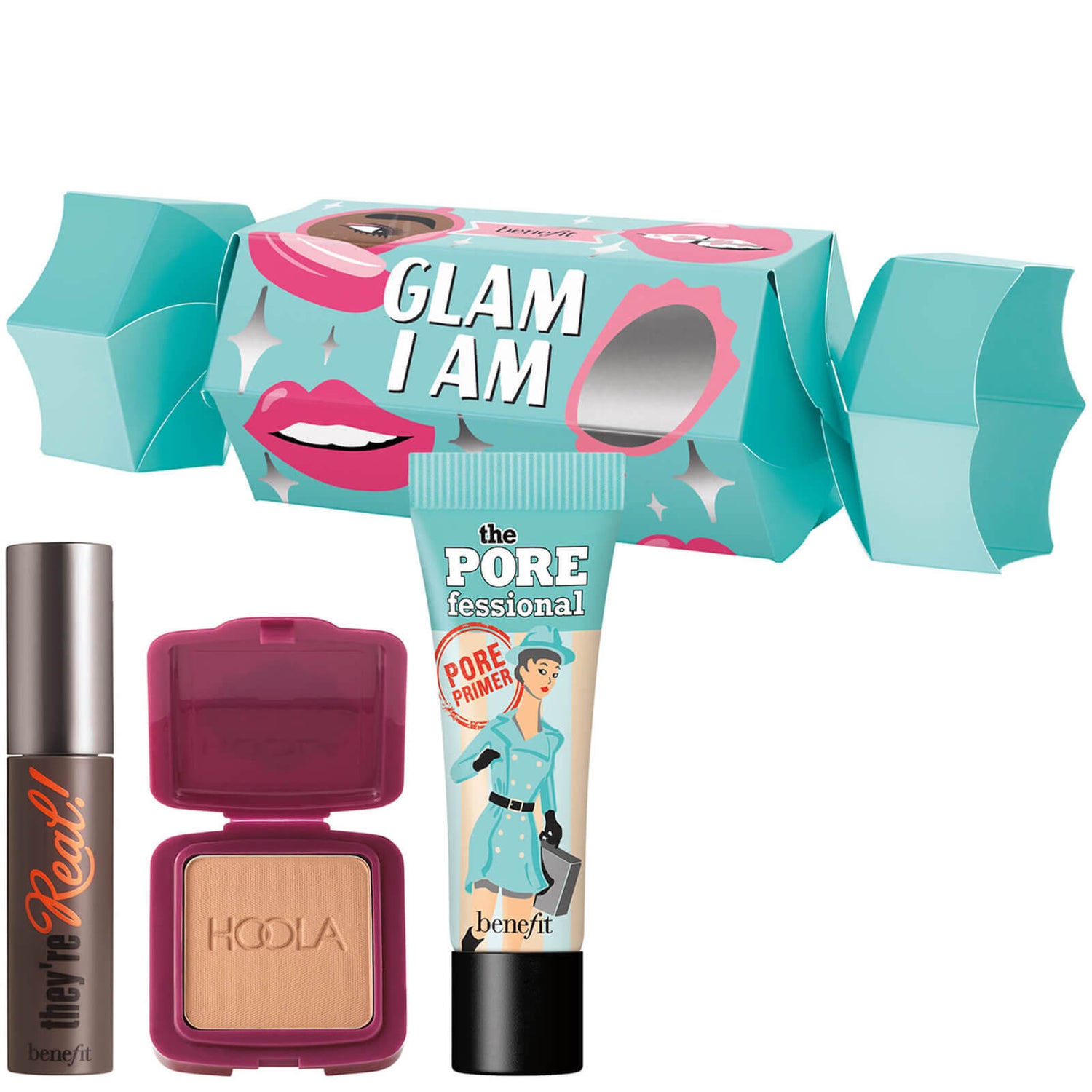 benefit Glam I Am Bronzer, Mascara and Primer Gift Cracker Set (Worth £