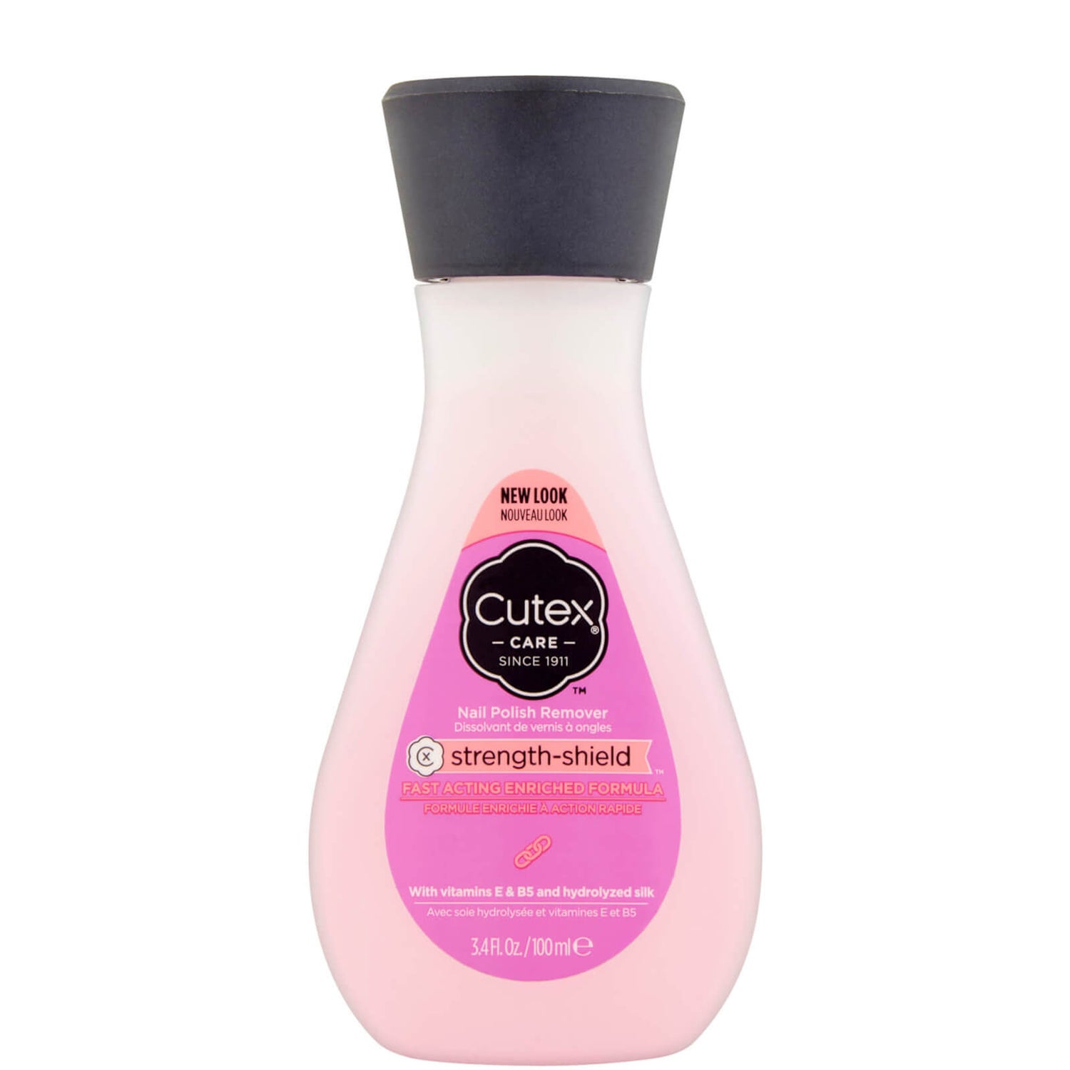 Cutex StrengthShield Nail Polish Remover 100ml LOOKFANTASTIC