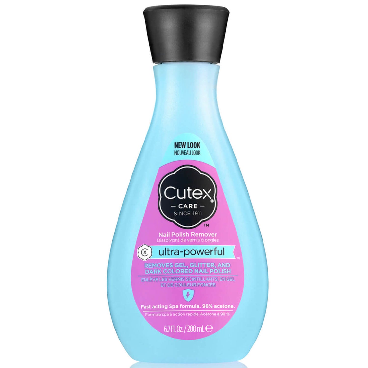 Cutex UltraPowerful Nail Polish Remover 200ml LOOKFANTASTIC