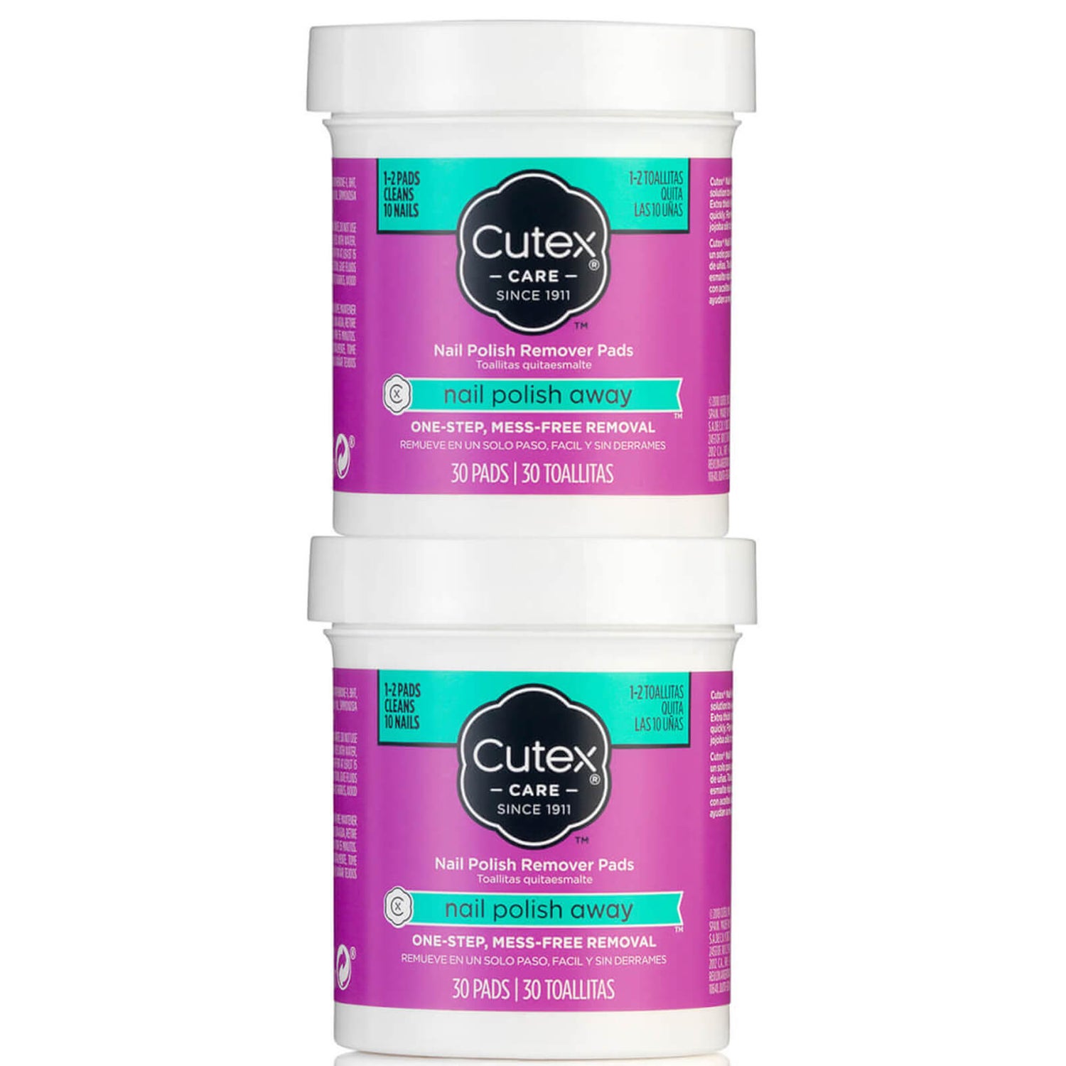 Cutex Nail Polish Remover Pads (30 Pads) LOOKFANTASTIC