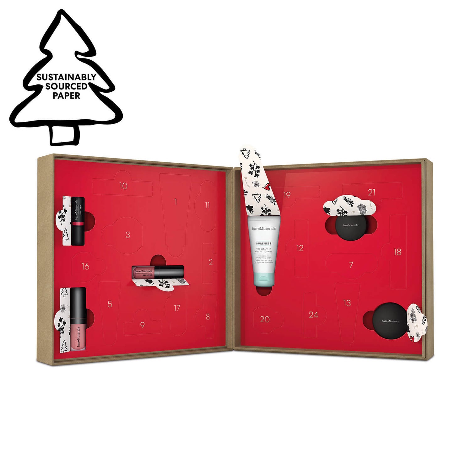 bareMinerals 24 Days Of Clean Beauty Advent Calendar with Mini Makeup