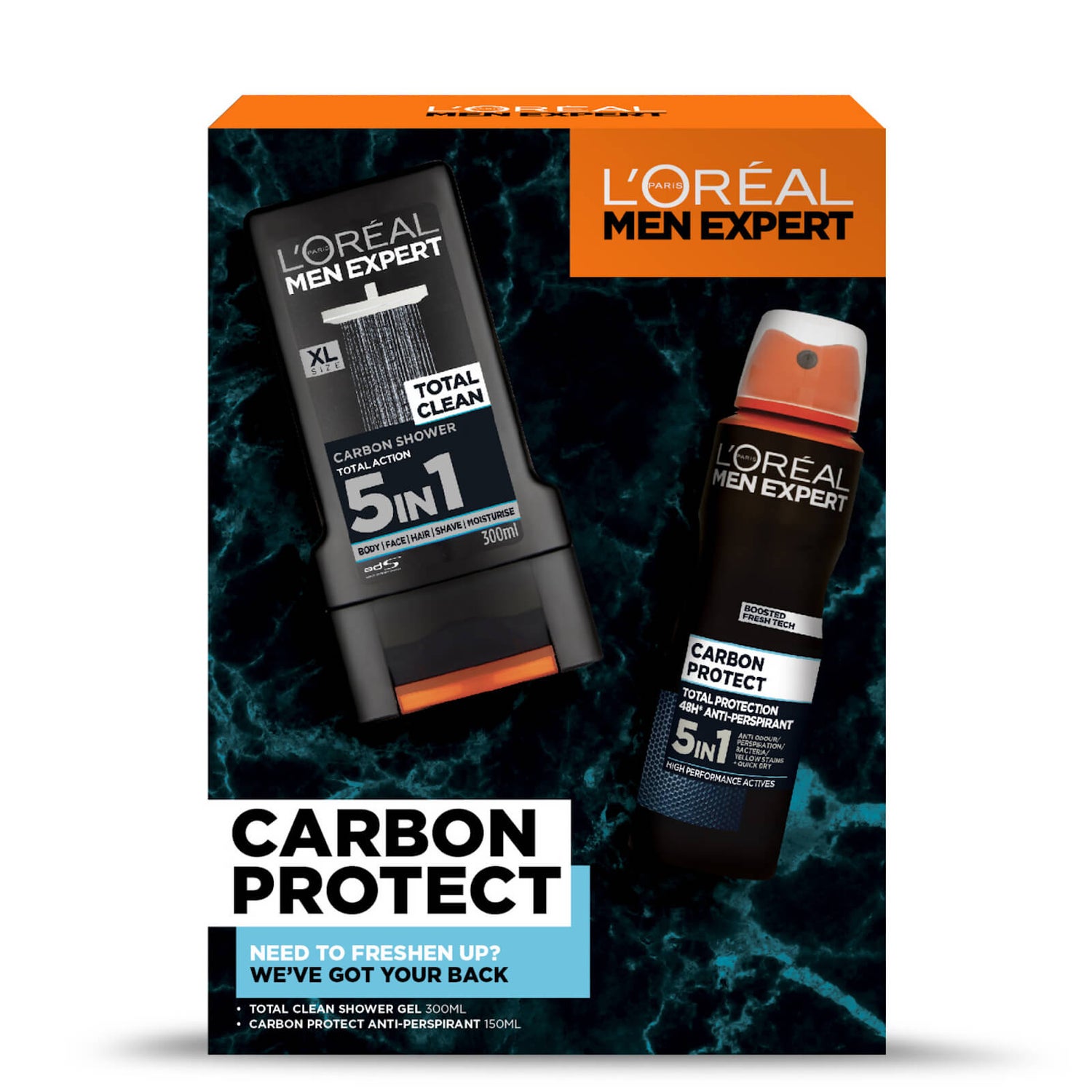 L'Oreal Men Expert Carbon Protect 2 Piece Gift Set for Him (Worth £10.