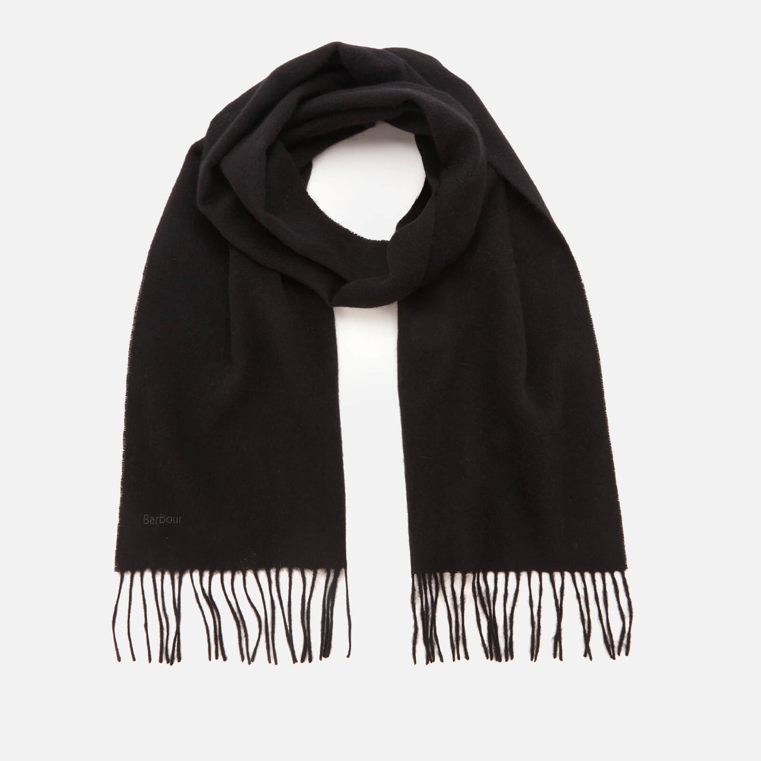 Barbour Casual Women's Lambswool Woven Scarf - Black | TheHut.com