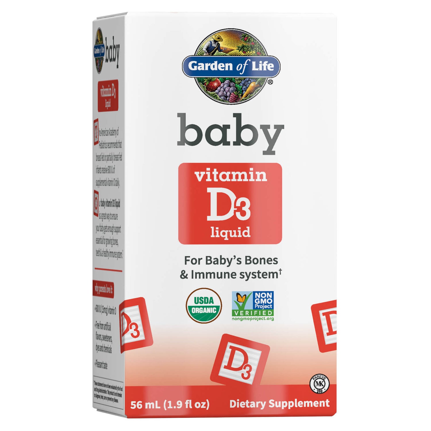 Organic Baby Vitamin D3 56ml Every Health