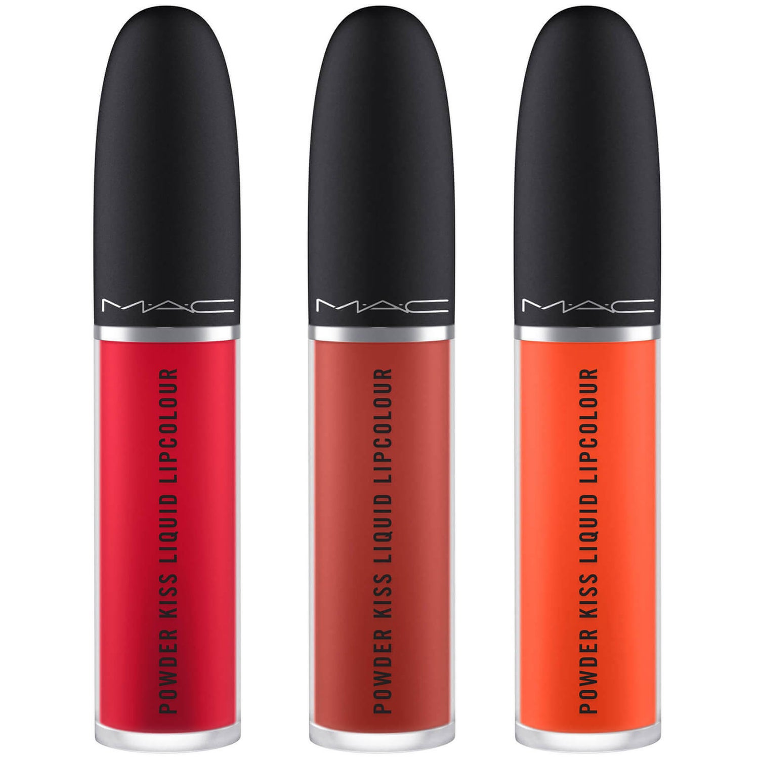 MAC Powder Kiss Red Liquid Lip Trio Livrare gratuită Lookfantastic