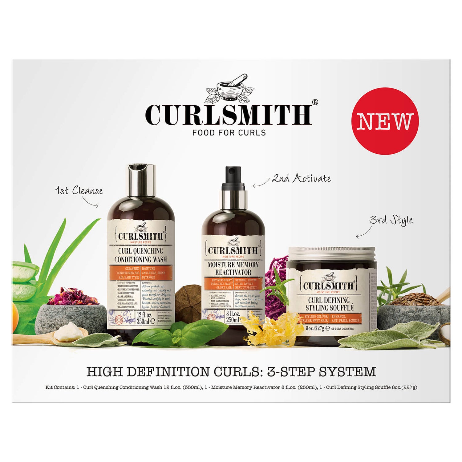 Curlsmith High Definition Curls 3 Step System Lookfantastic HK