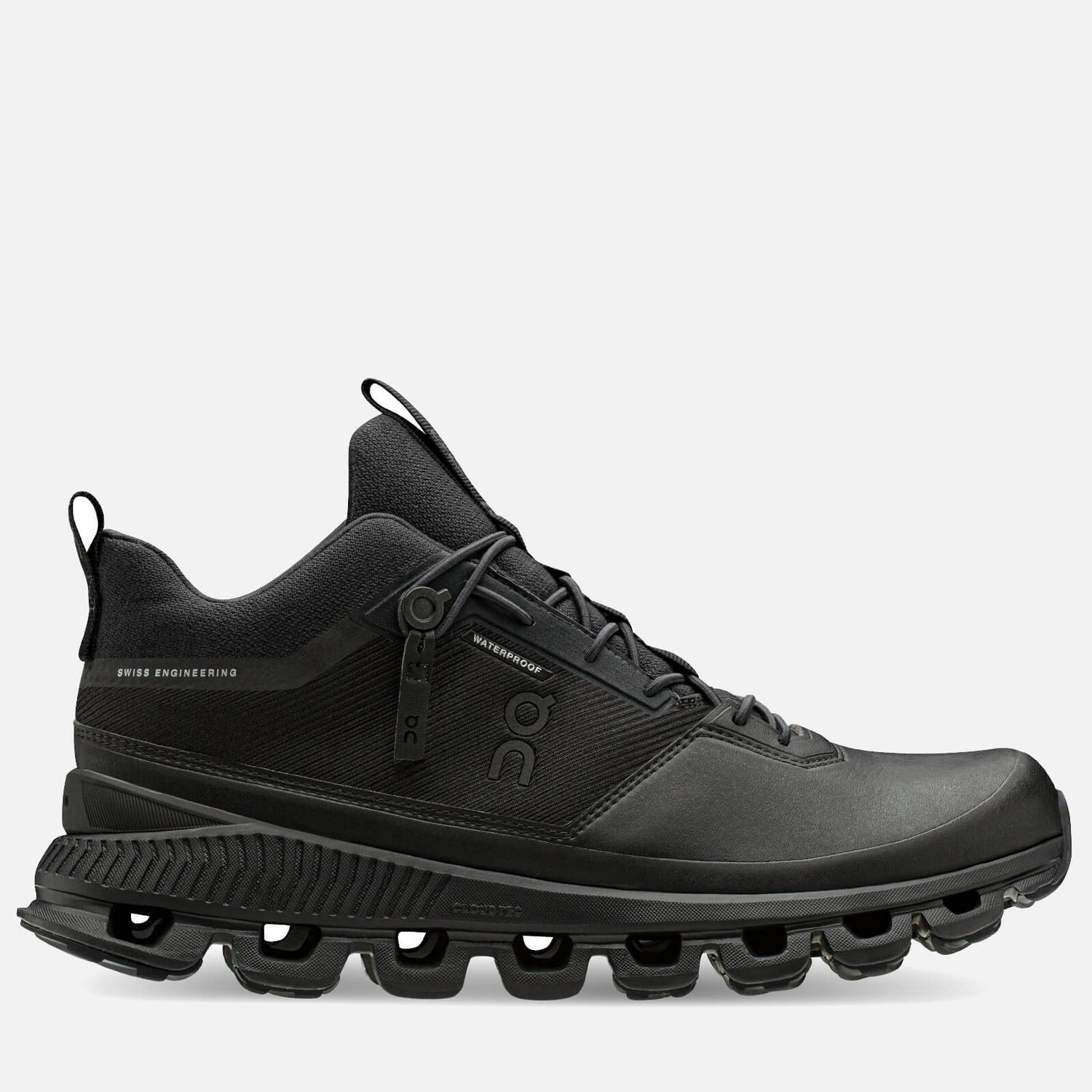 ON Men's Could Hi Waterproof Trainers - All Black - Free UK Delivery ...