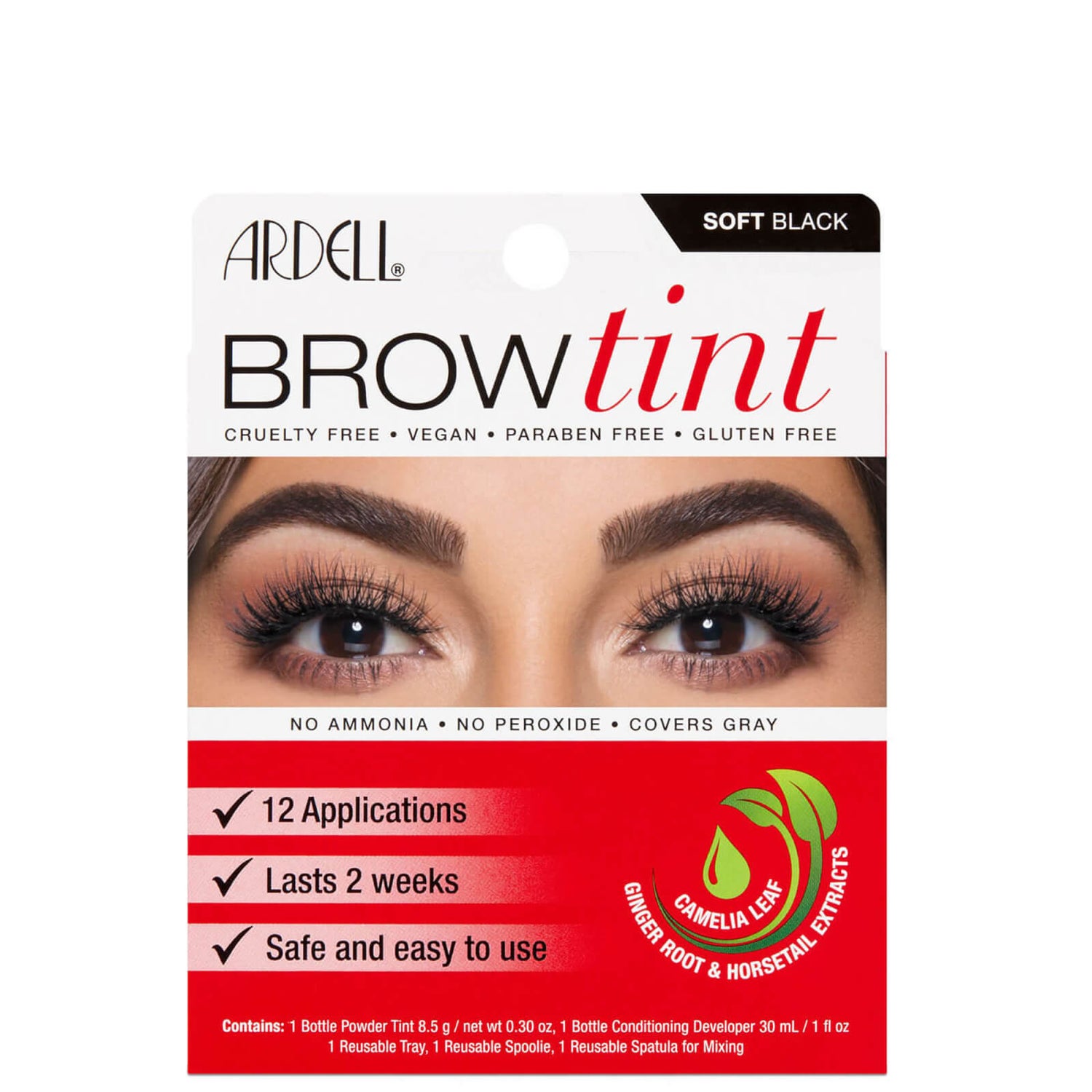 Ardell Brow Tint Soft Black LOOKFANTASTIC