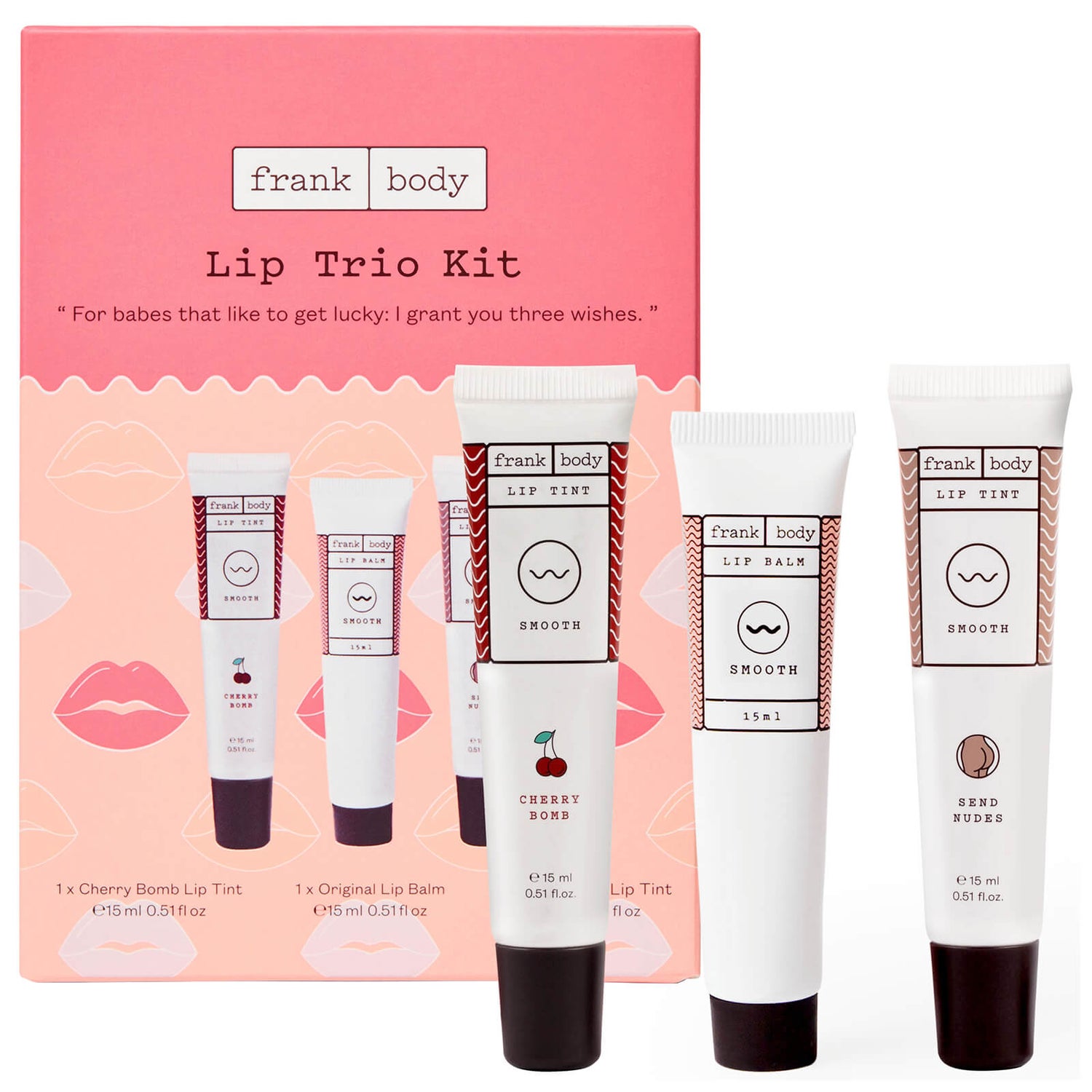 Frank Body Lip Trio Kit Entrega GRÁTIS