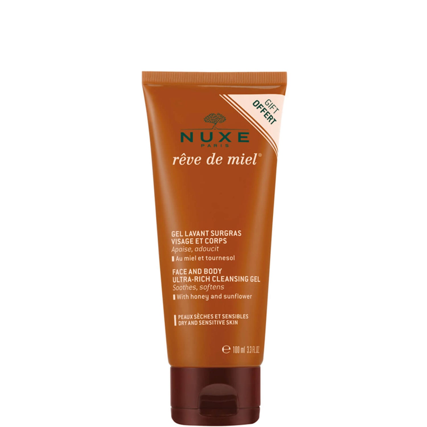NUXE Reve de Miel Cleansing Gel 100ml LOOKFANTASTIC