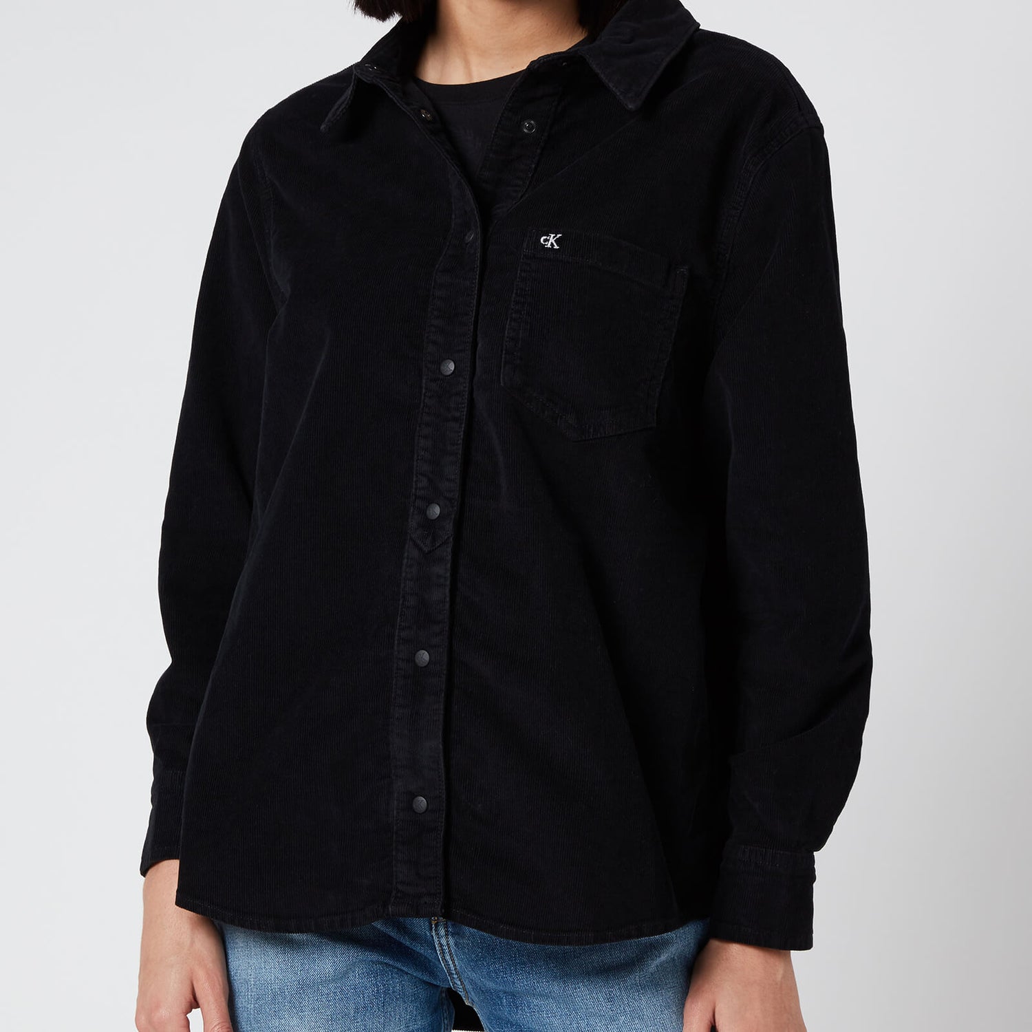 Calvin Klein Jeans Women's Corduroy Shacket - CK Black | TheHut.com