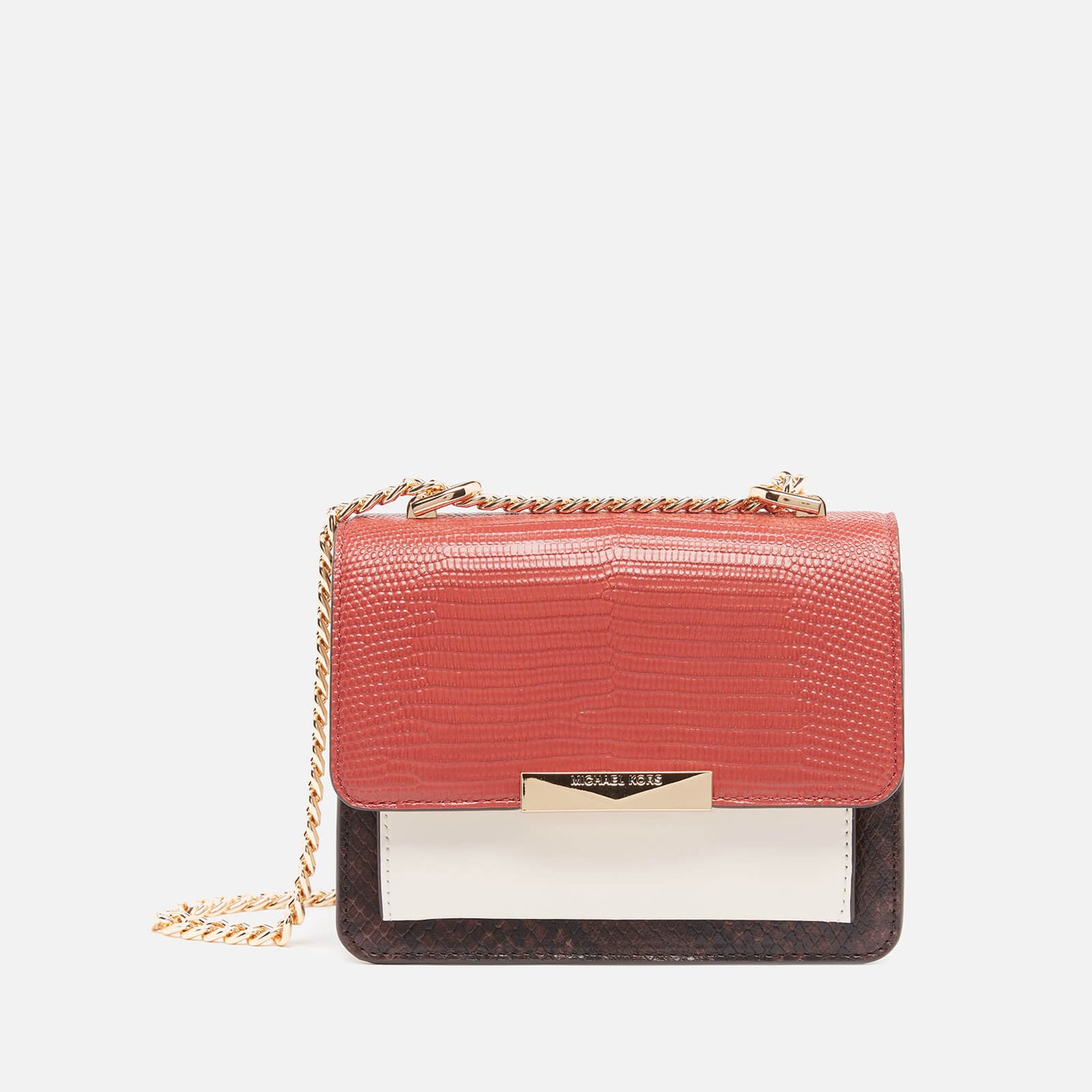 MICHAEL Michael Kors Women's Jade XS Gusset Cross Body Bag Terracotta