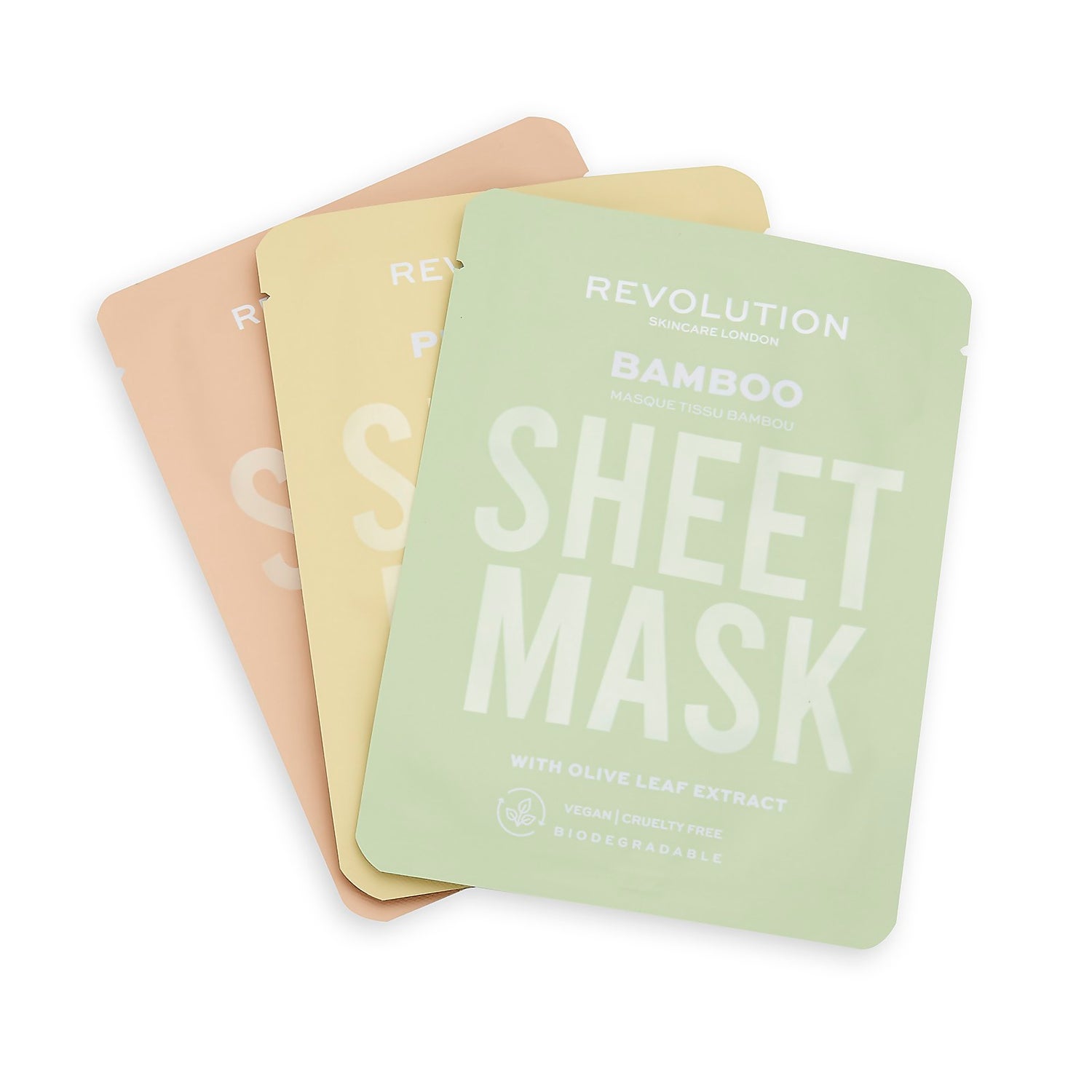 Revolution Skincare Biodegradable Dry Skin Sheet Mask 3 Pack