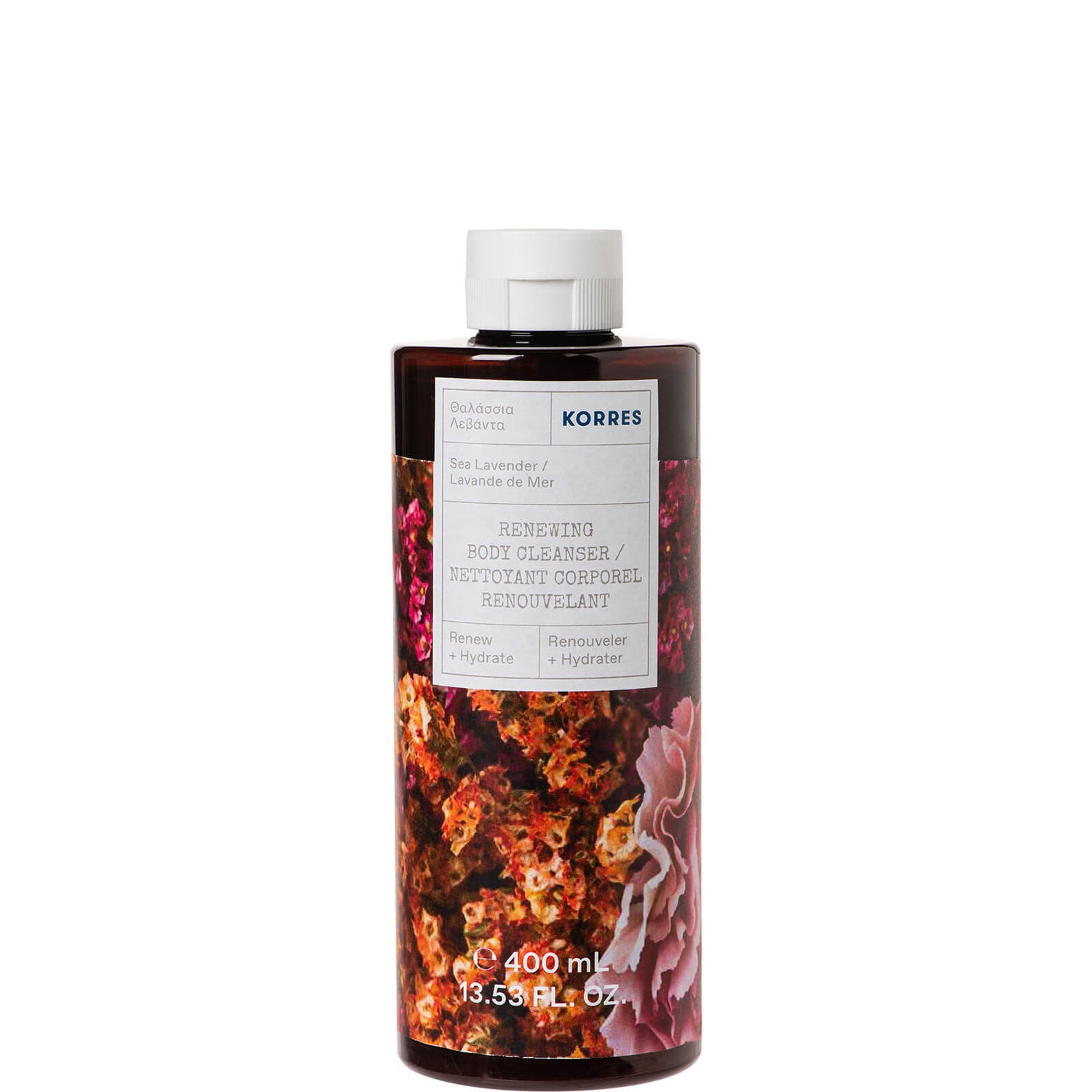 KORRES Sea Lavender Renewing Body Cleanser 250ml LOOKFANTASTIC