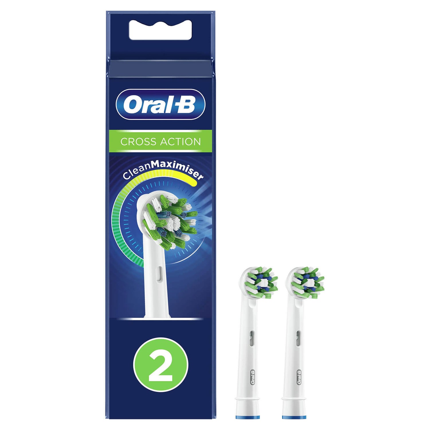OralB CrossAction Toothbrush Head with CleanMaximiser Technology, Pack