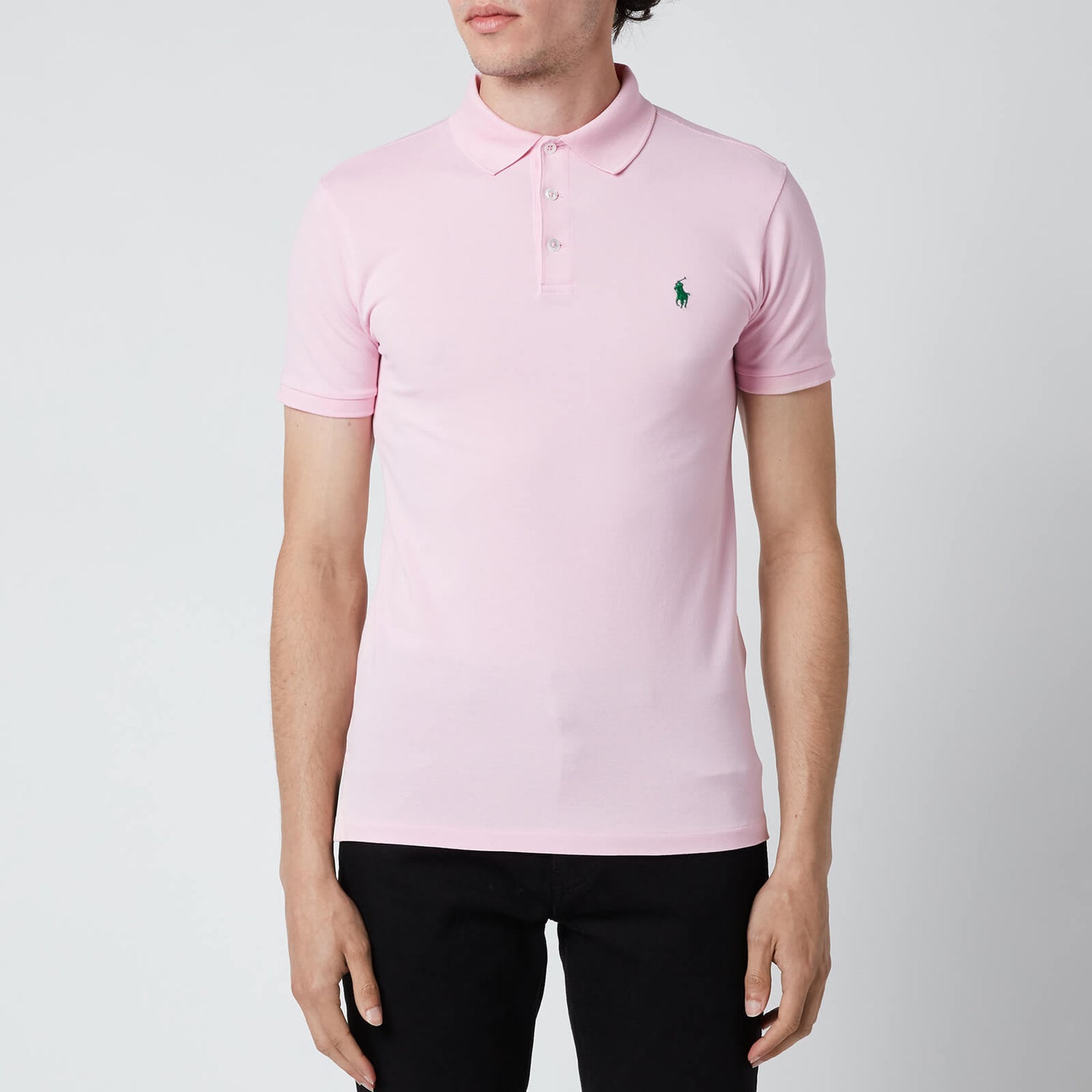 Polo Ralph Lauren Men's Stretch Mesh Slim Fit Polo Shirt - Carmel Pink ...