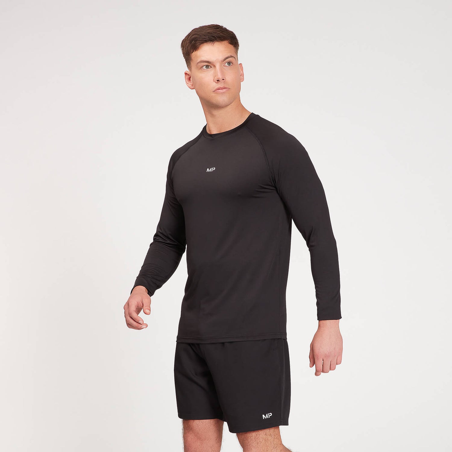 MP Men's Fade Graphic Long Sleeve Top | Black | MYPROTEIN™