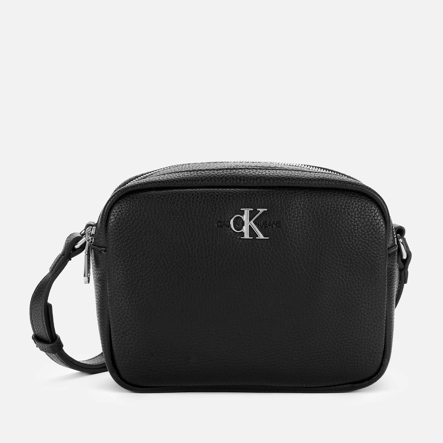 Calvin Klein Jeans Women's Double Zip Cross Body Bag Black