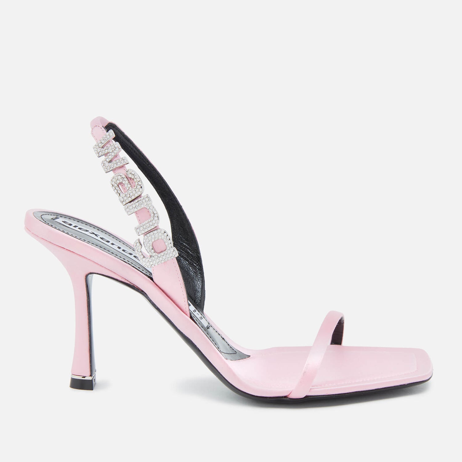 Alexander Wang Women's Ivy 85 Satin Heeled Sandals - Prism Pink - Free ...