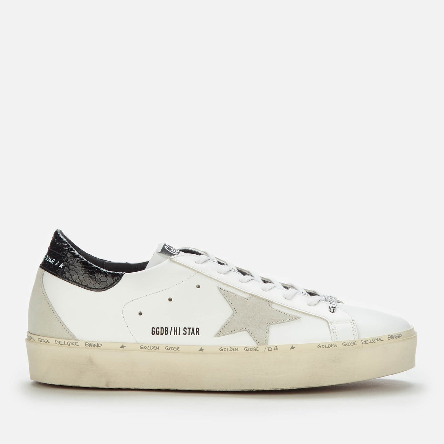 Golden Goose Deluxe Brand Men's Hi Star Leather Trainers - White/Ice ...
