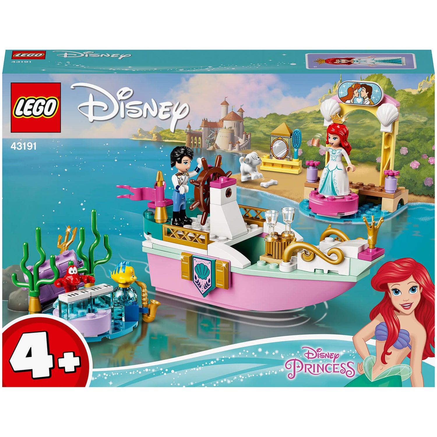 LEGO Disney Princess Ariel’s Celebration Boat Toy (43191) IWOOT UK