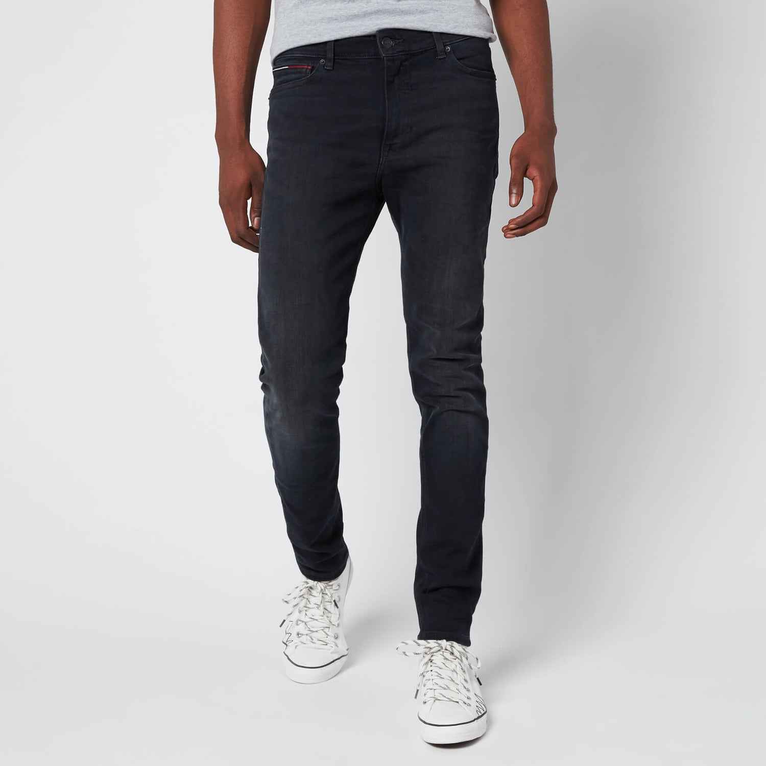 Tommy Jeans Men's Simon Skinny Fit Jeans - Dynamic Jacob Black | TheHut.com