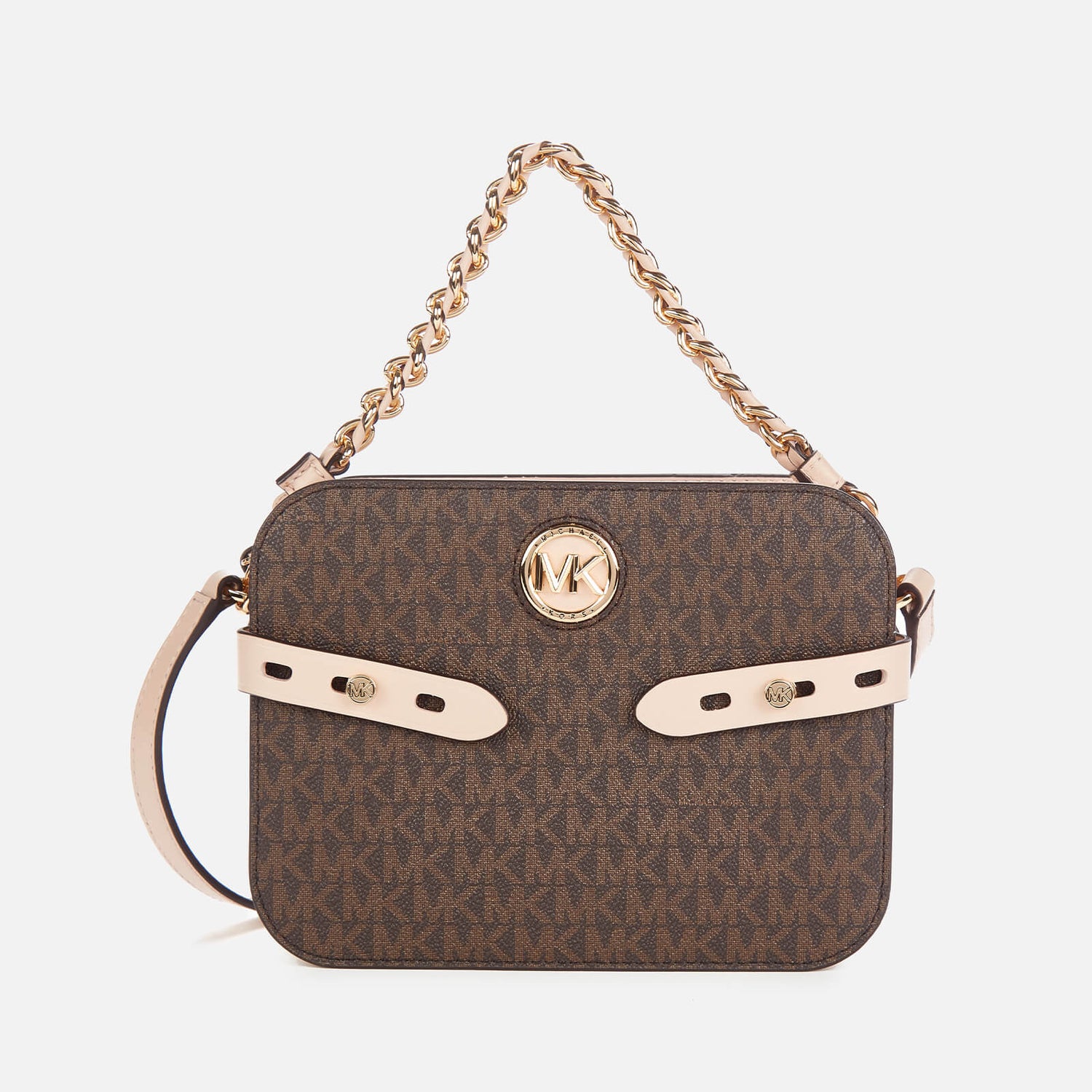 MICHAEL Michael Kors Women's Carmen Large Camera Cross Body Bag Brown