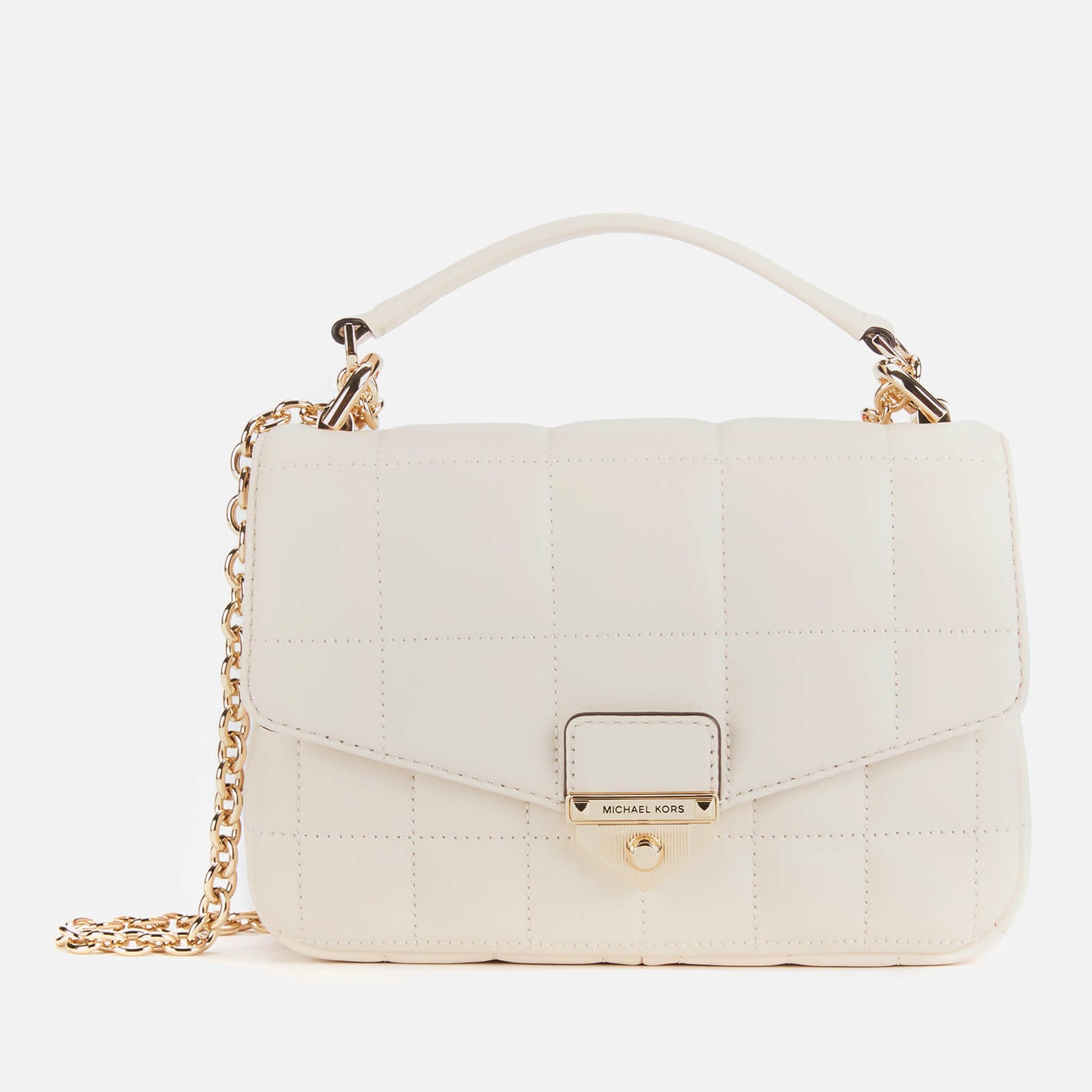 MICHAEL Michael Kors Women's Soho Small Chain Shoulder Bag Light Cream