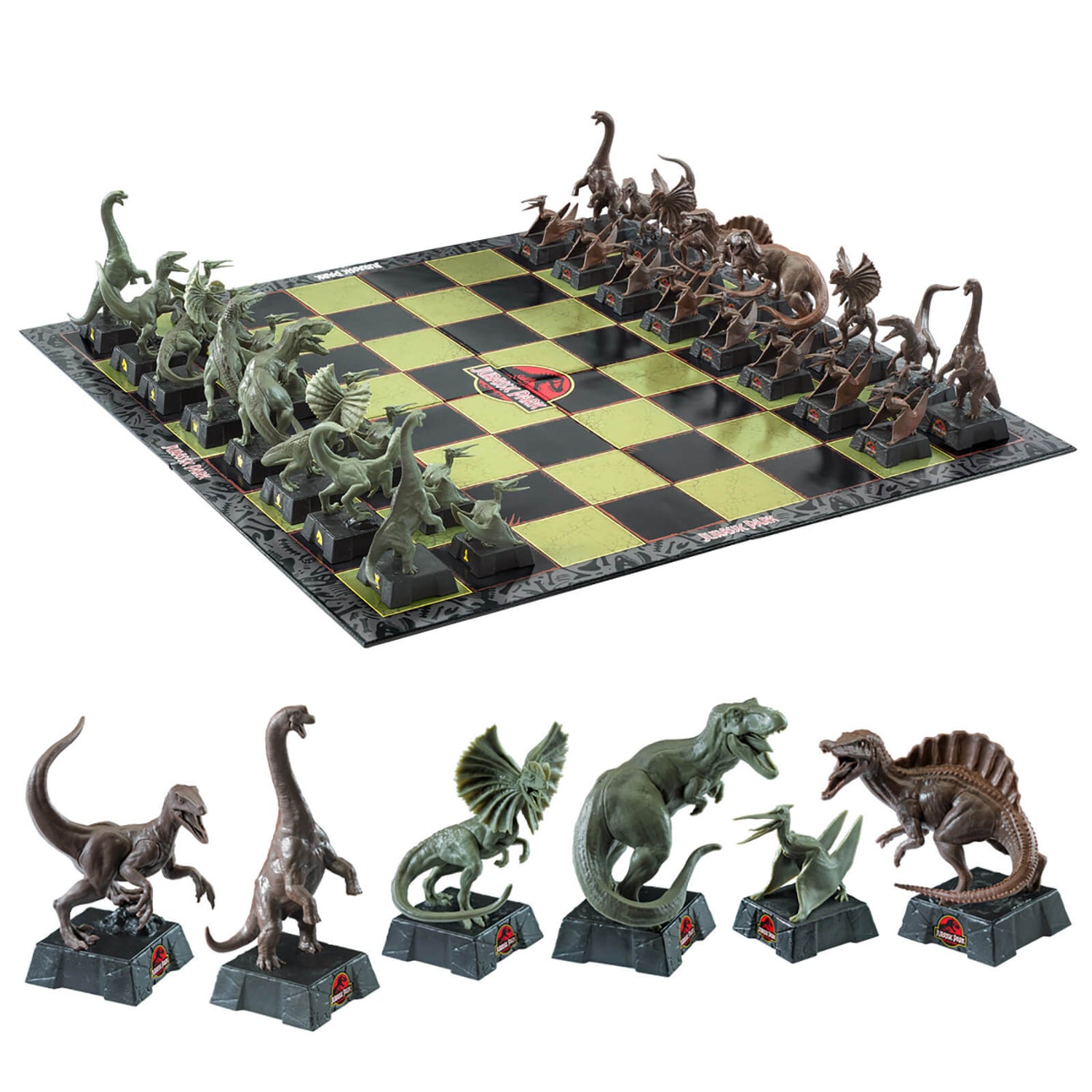 Jurassic Park Chess Set The Noble Collection Jurassic Park Chess Set Merchandise | Zavvi Australia