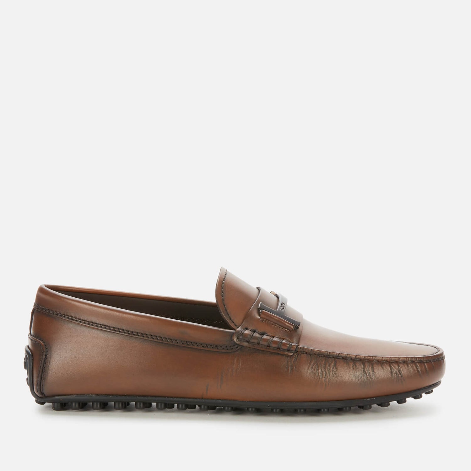 Tod's Men's City Gommino Leather Driving Shoes - Brown - Free UK ...