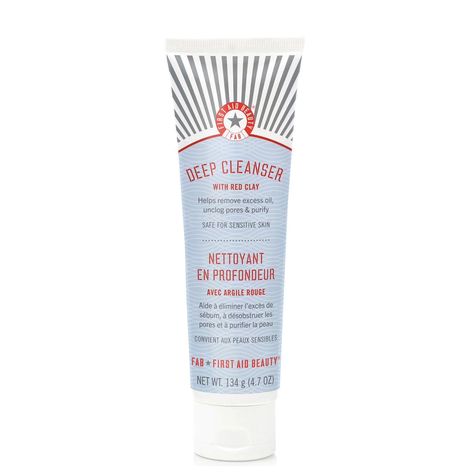 First Aid Beauty Pure Skin Deep Cleanser with Red Clay 134g LOOKFANTASTIC