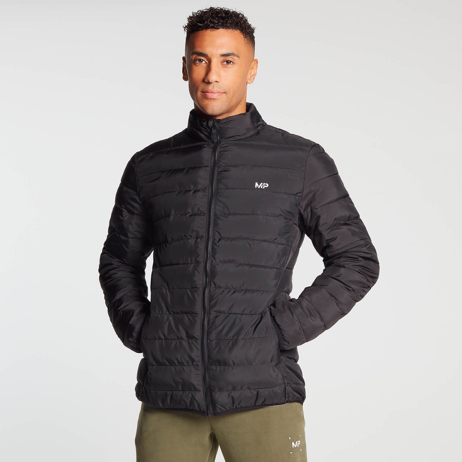 MP Men's Lightweight Packable Puffer Jacket Black MP